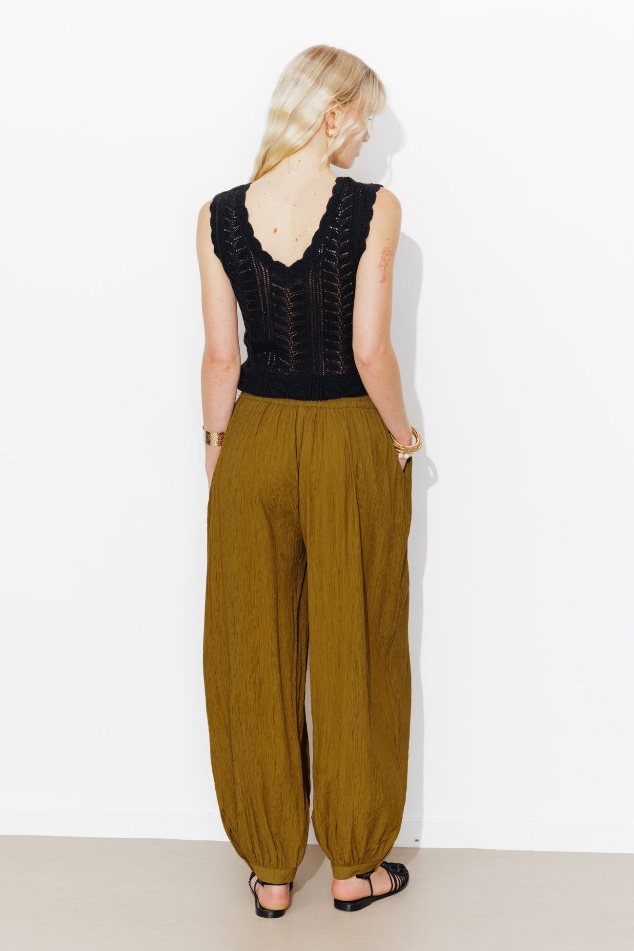 Unifarbene Aladdinhose