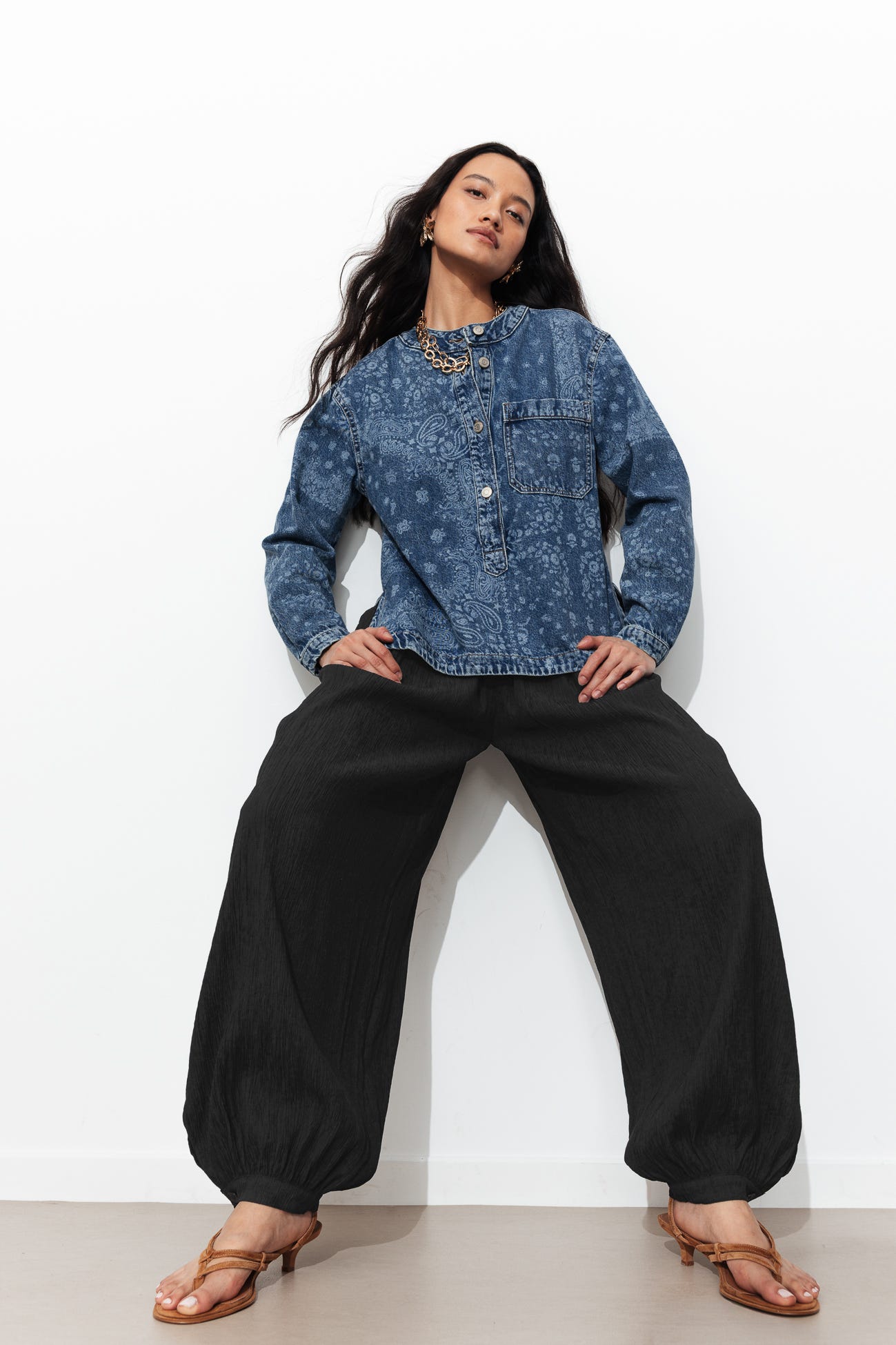 Plain Aladdin style trousers