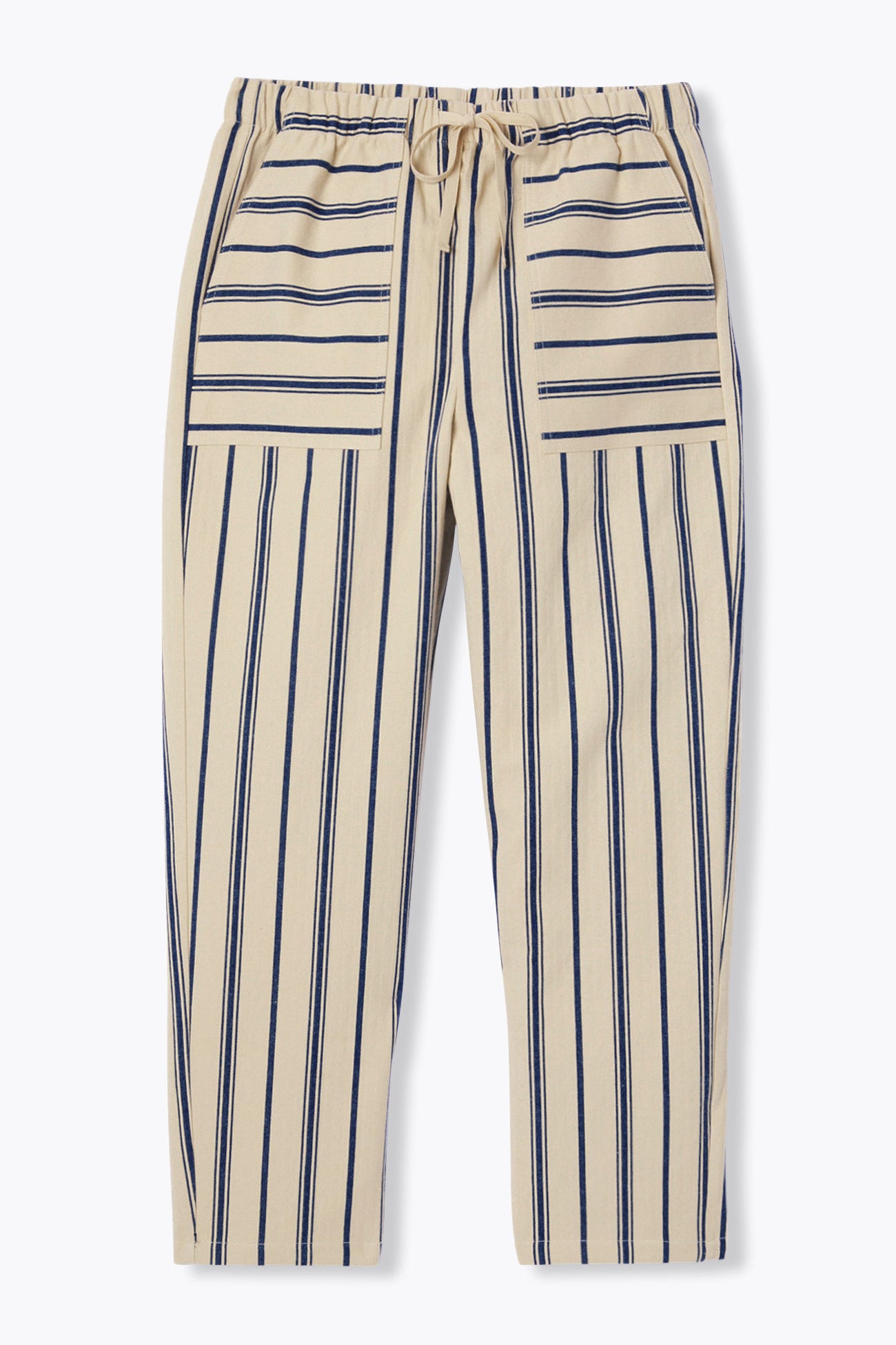 Striped peg trousers