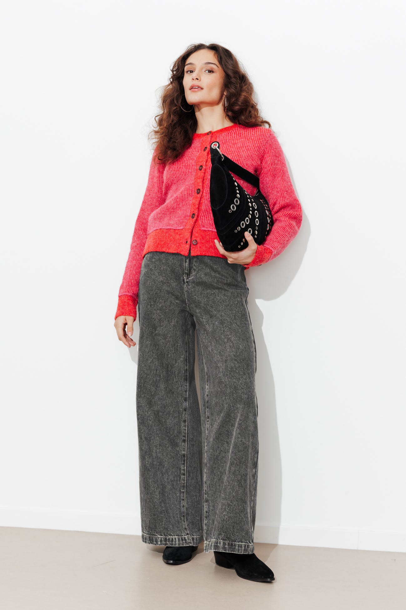 CESAR high-waist long trousers