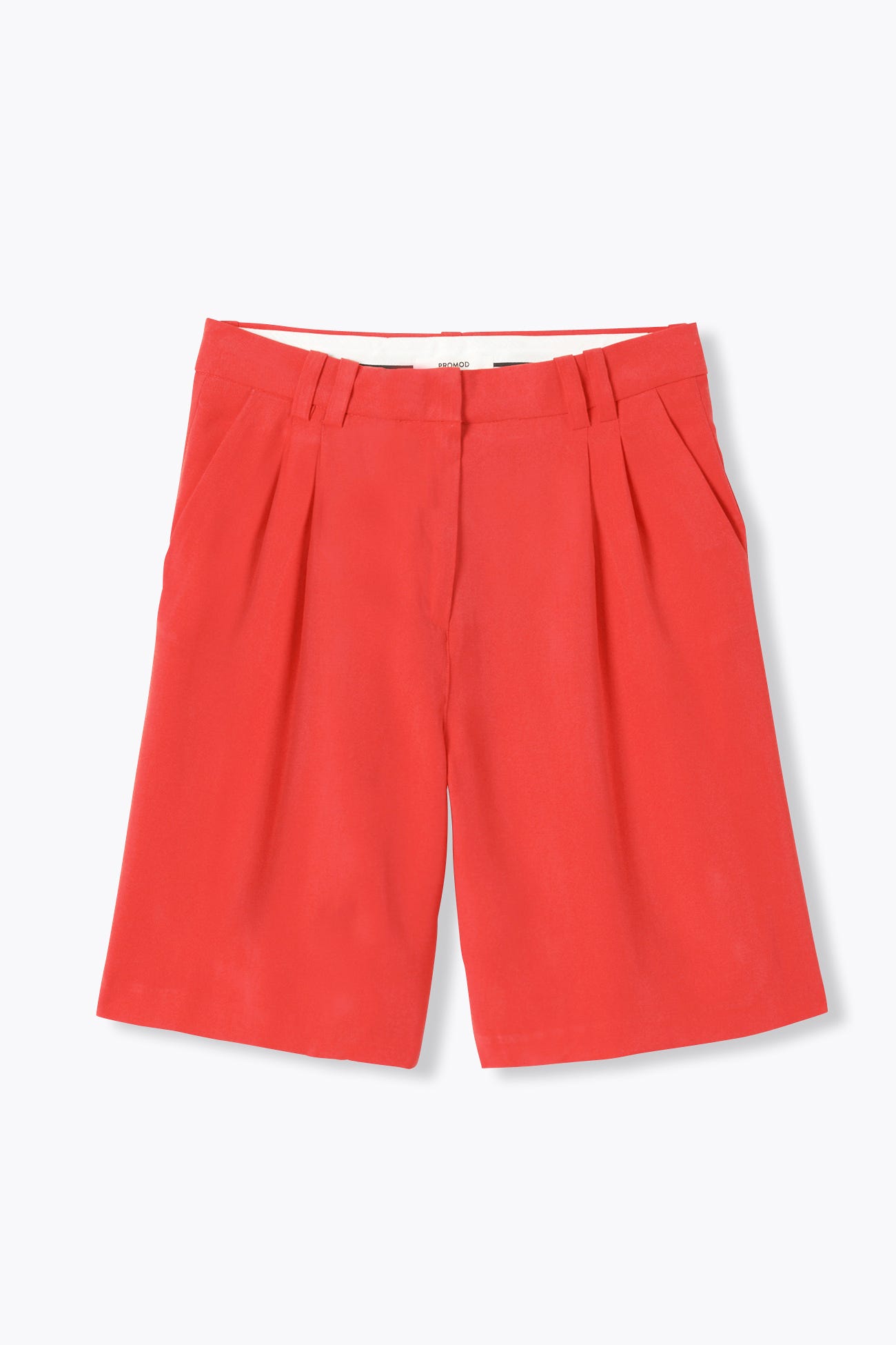 Bermuda uni à pinces Femme