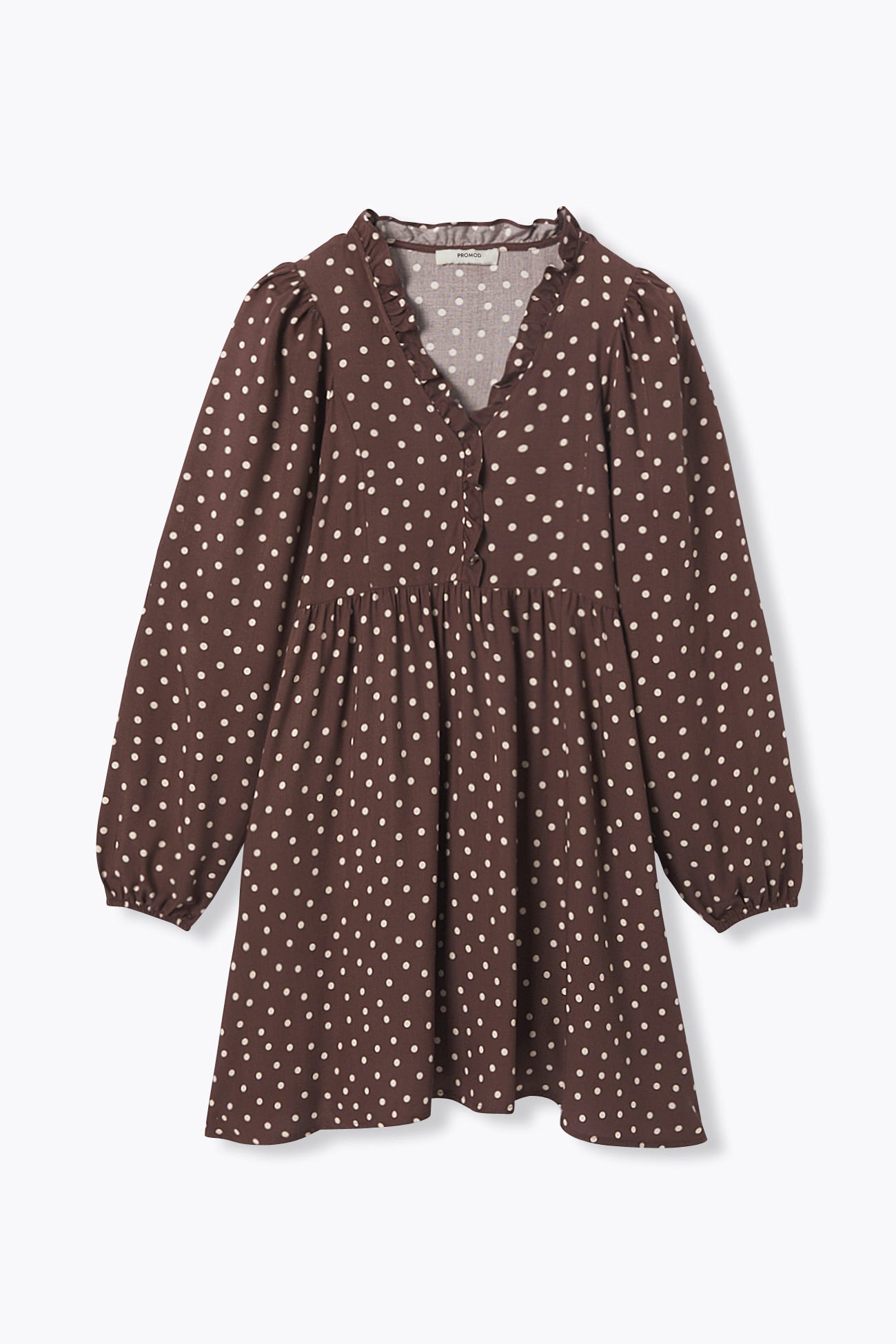 Robe courte à pois Femme