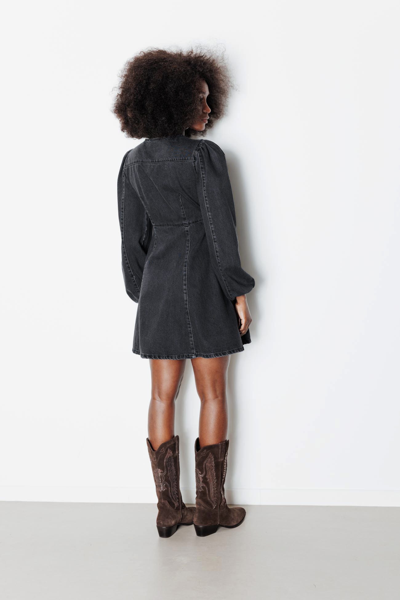 Vestido cruzado vaquero