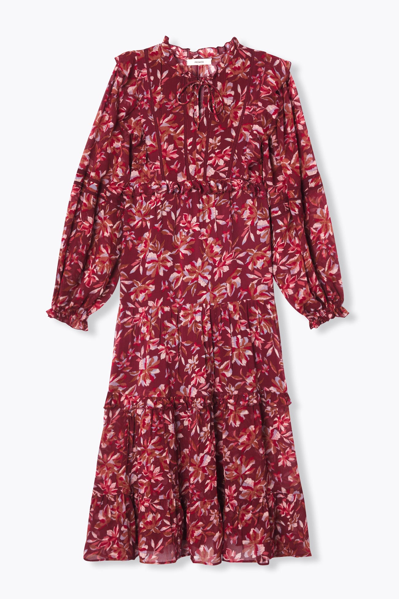 Longue robe imprimée Femme
