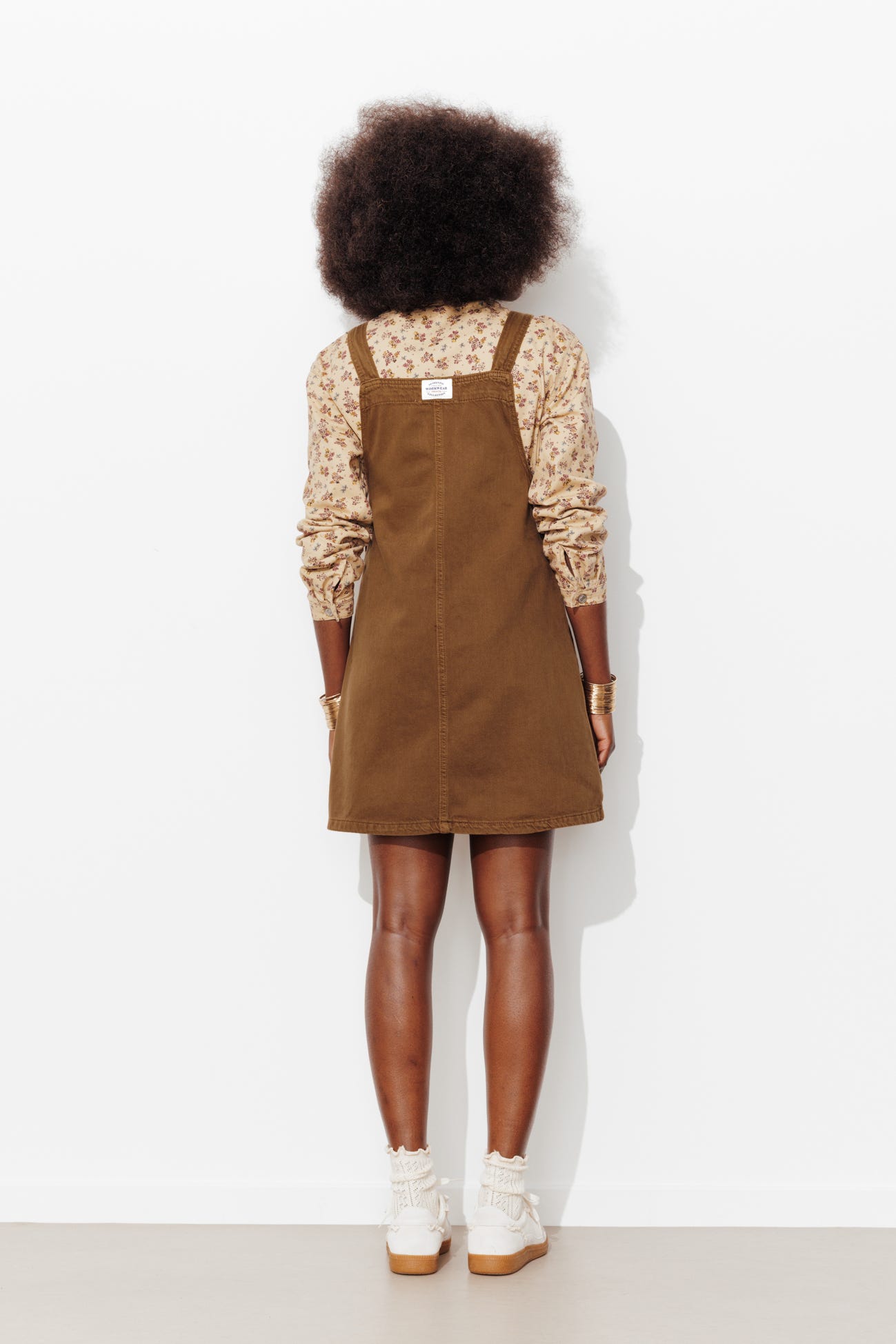 Robe courte unie Femme