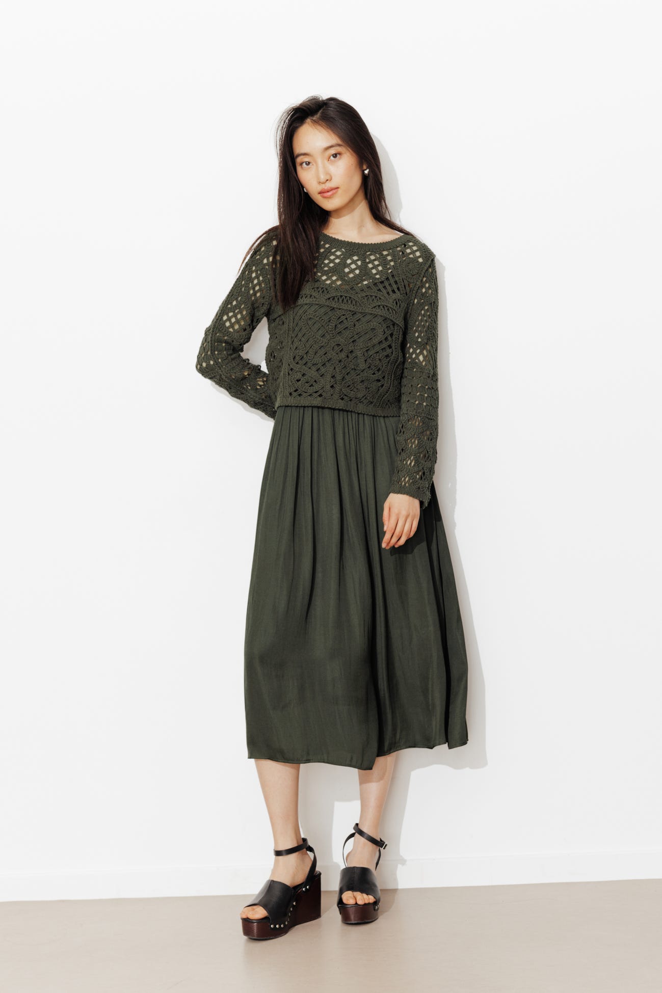 Robe longue 2 en 1 Femme