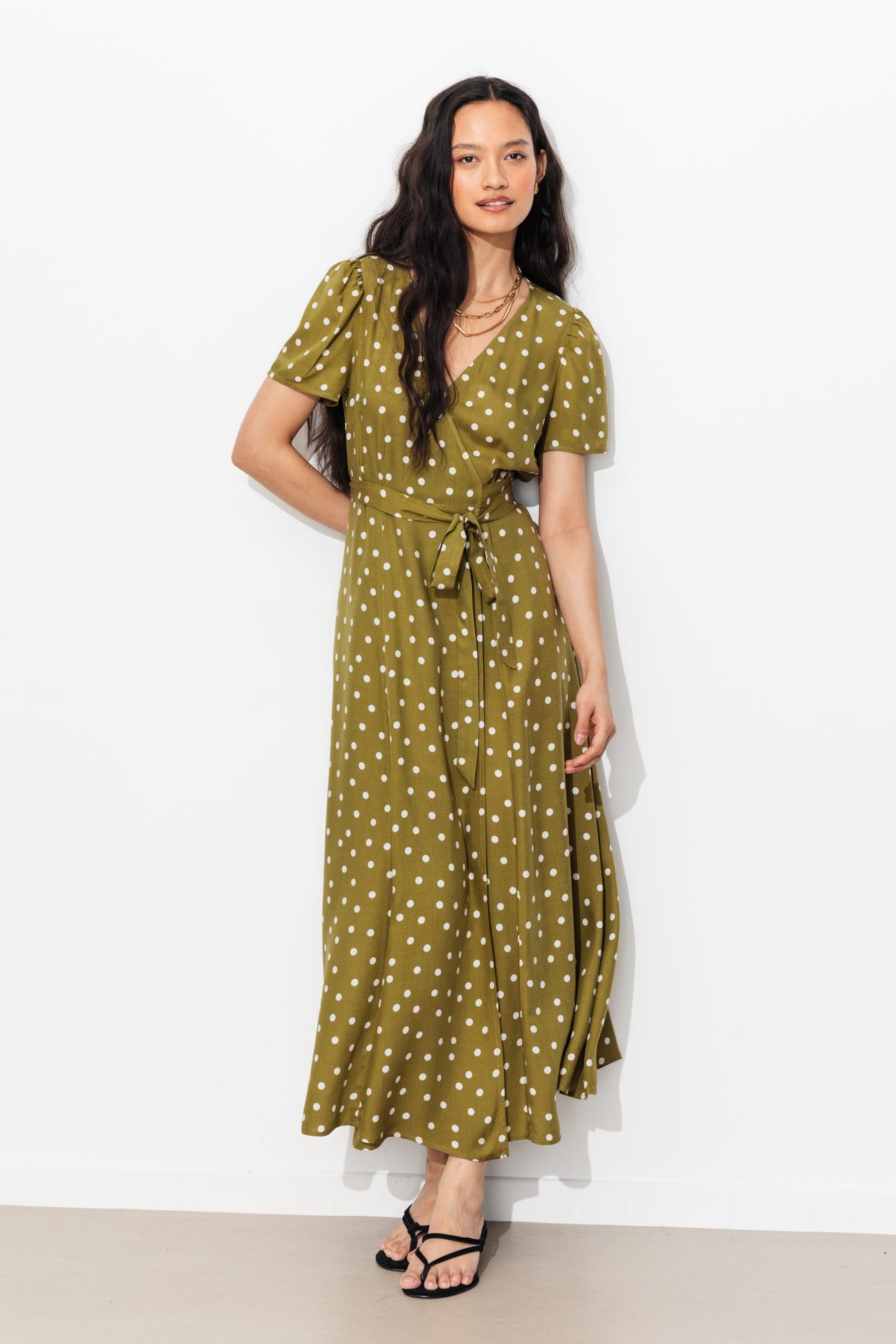 Long crossover dress