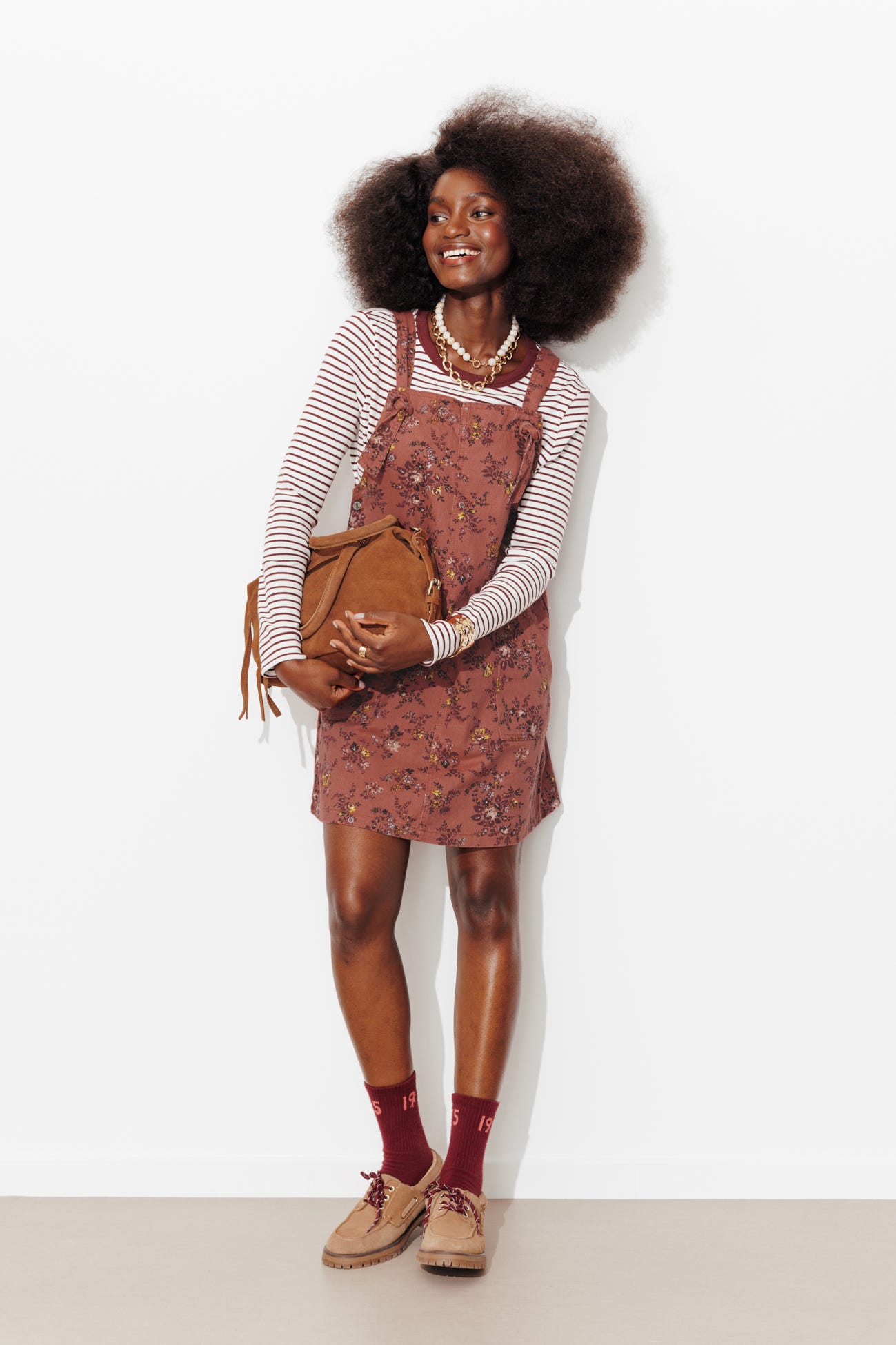 Robe courte imprimée fleurie