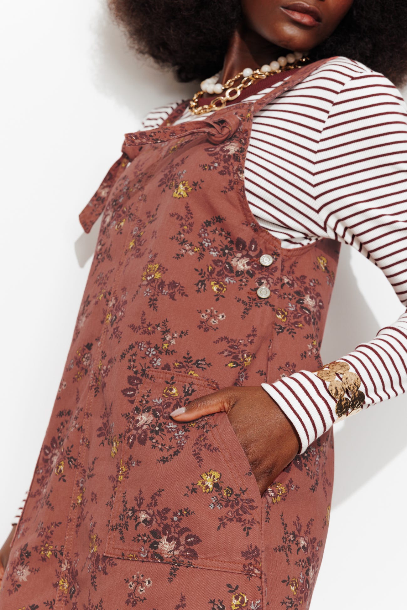 Robe courte imprimée fleurie