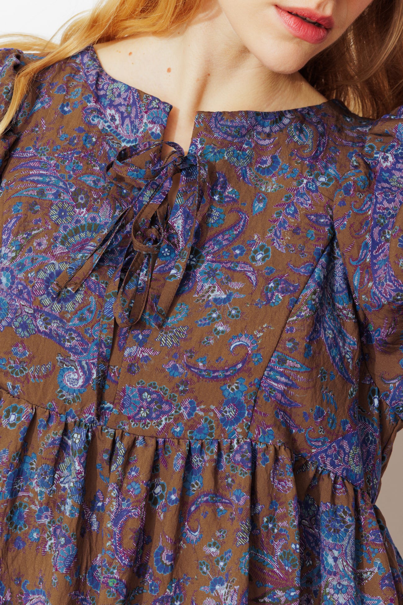 Robe courte imprimée Femme