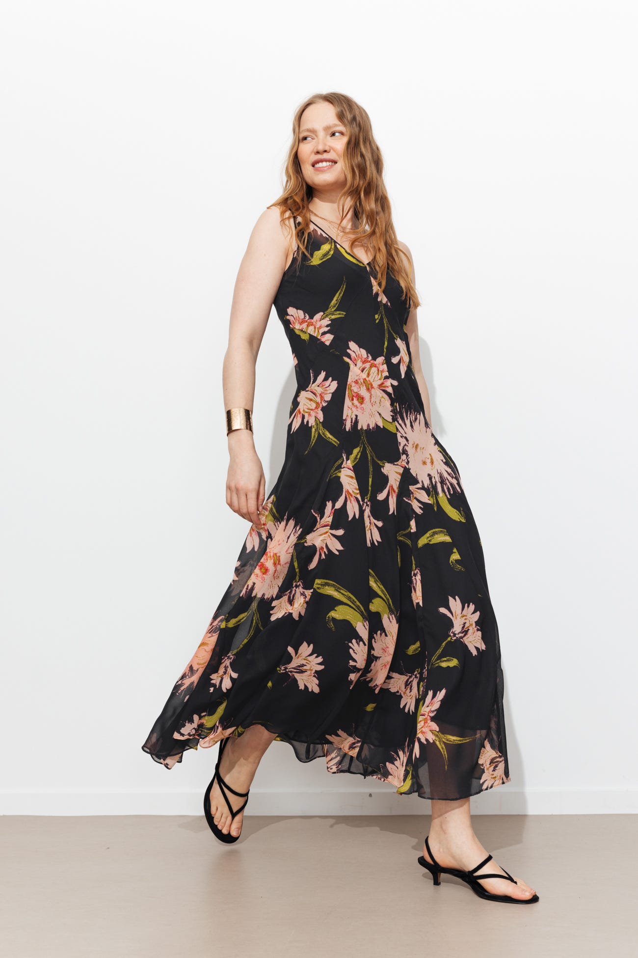 Robe longue imprimée Femme