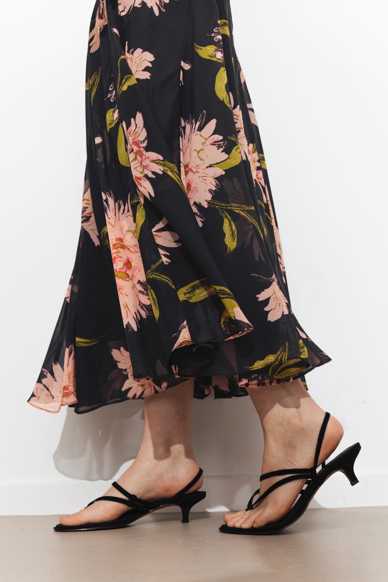 Robe longue imprimée Femme