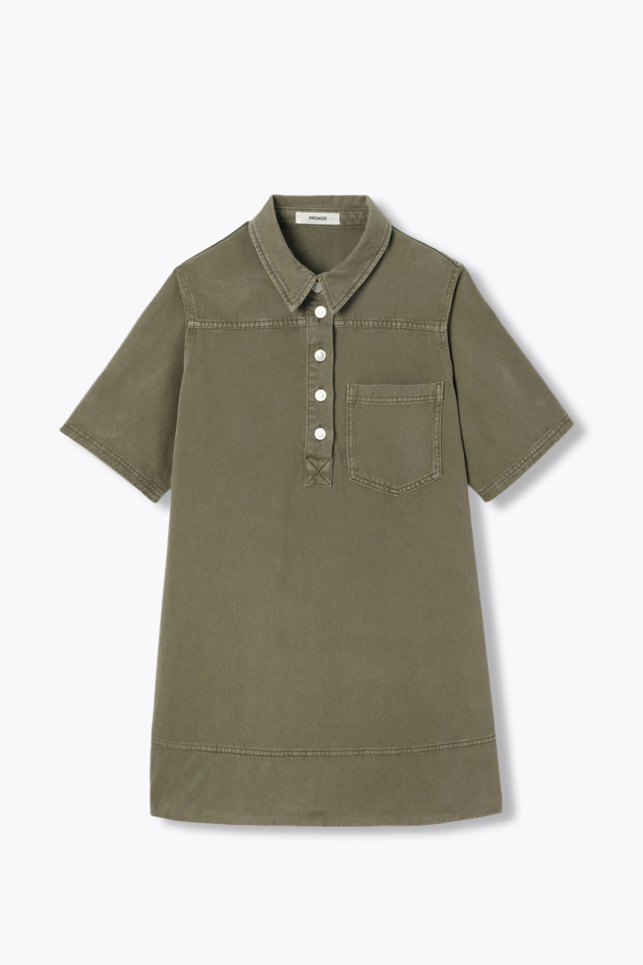 Robe courte en toile Femme