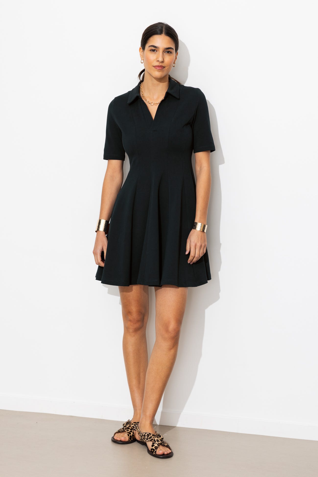 Robe tennis en jersey piqué