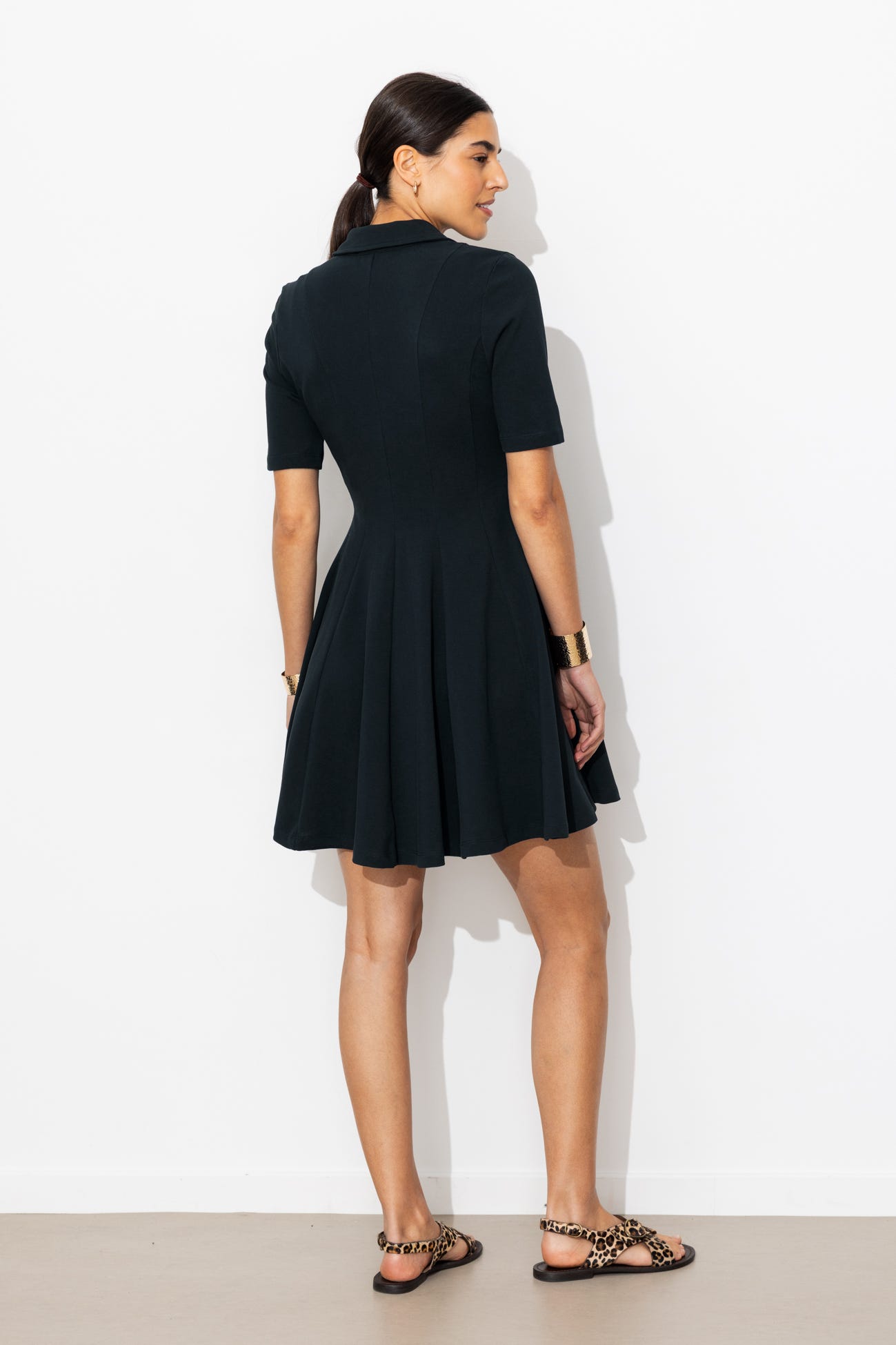 Robe tennis en jersey piqué