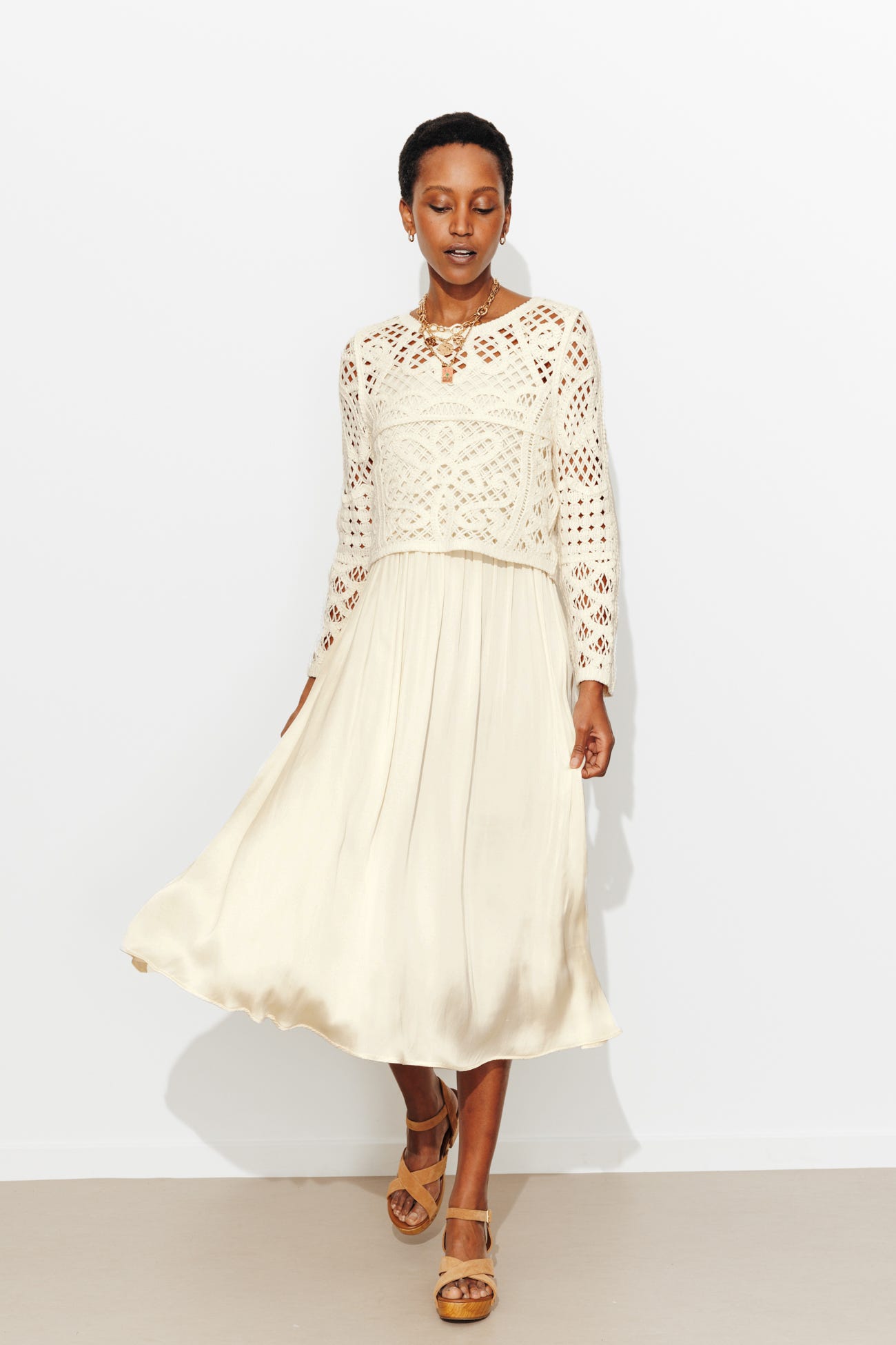 Robe longue 2 en 1 Femme