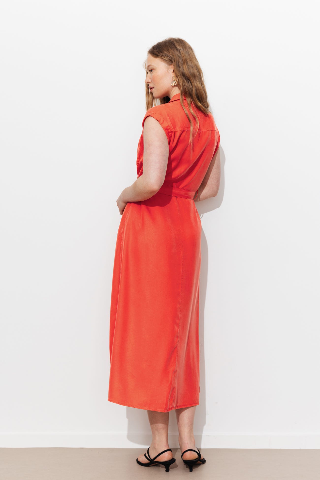 Robe-chemise unie Femme