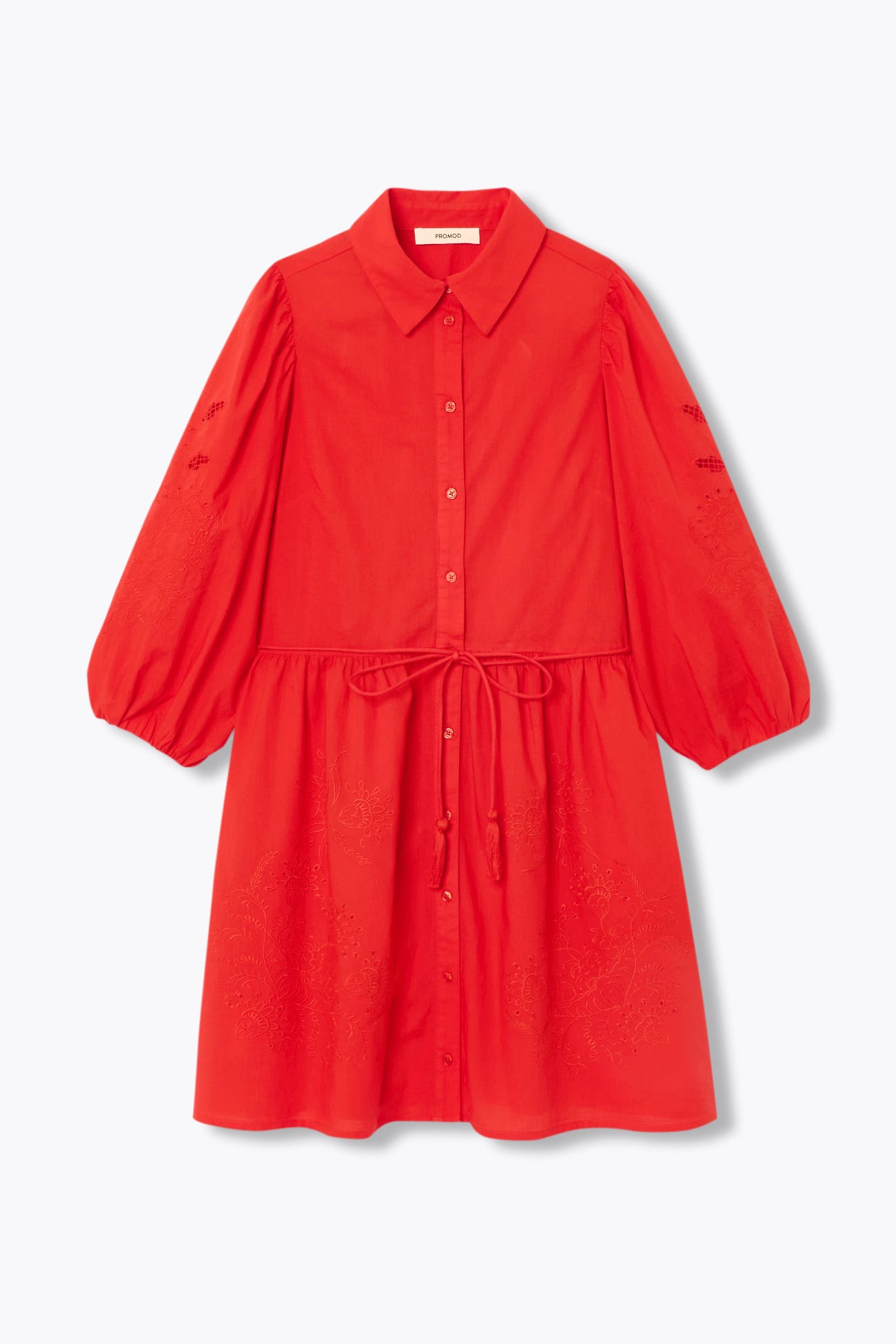 Robe-chemise brodée Femme