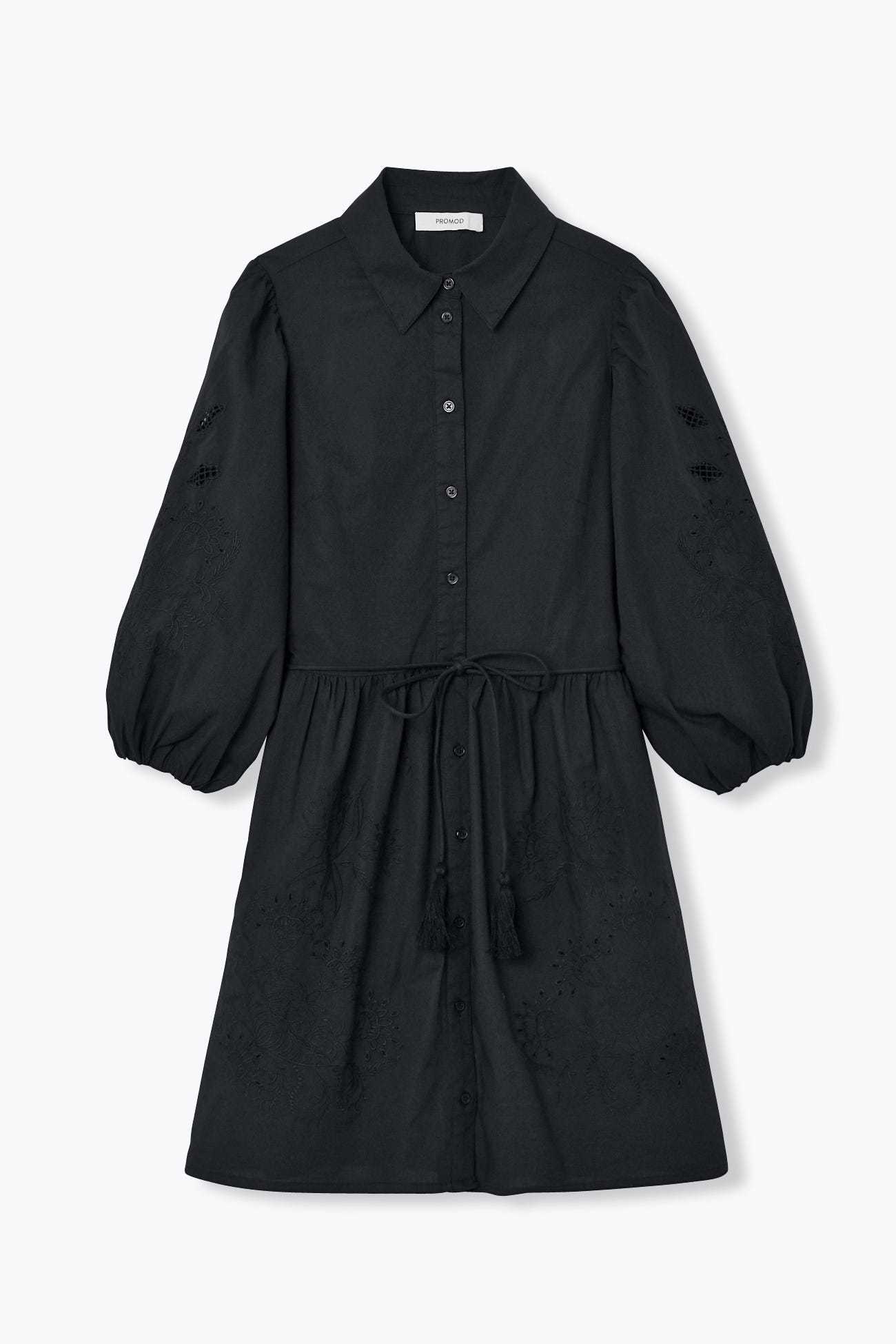 Robe-chemise brodée Femme