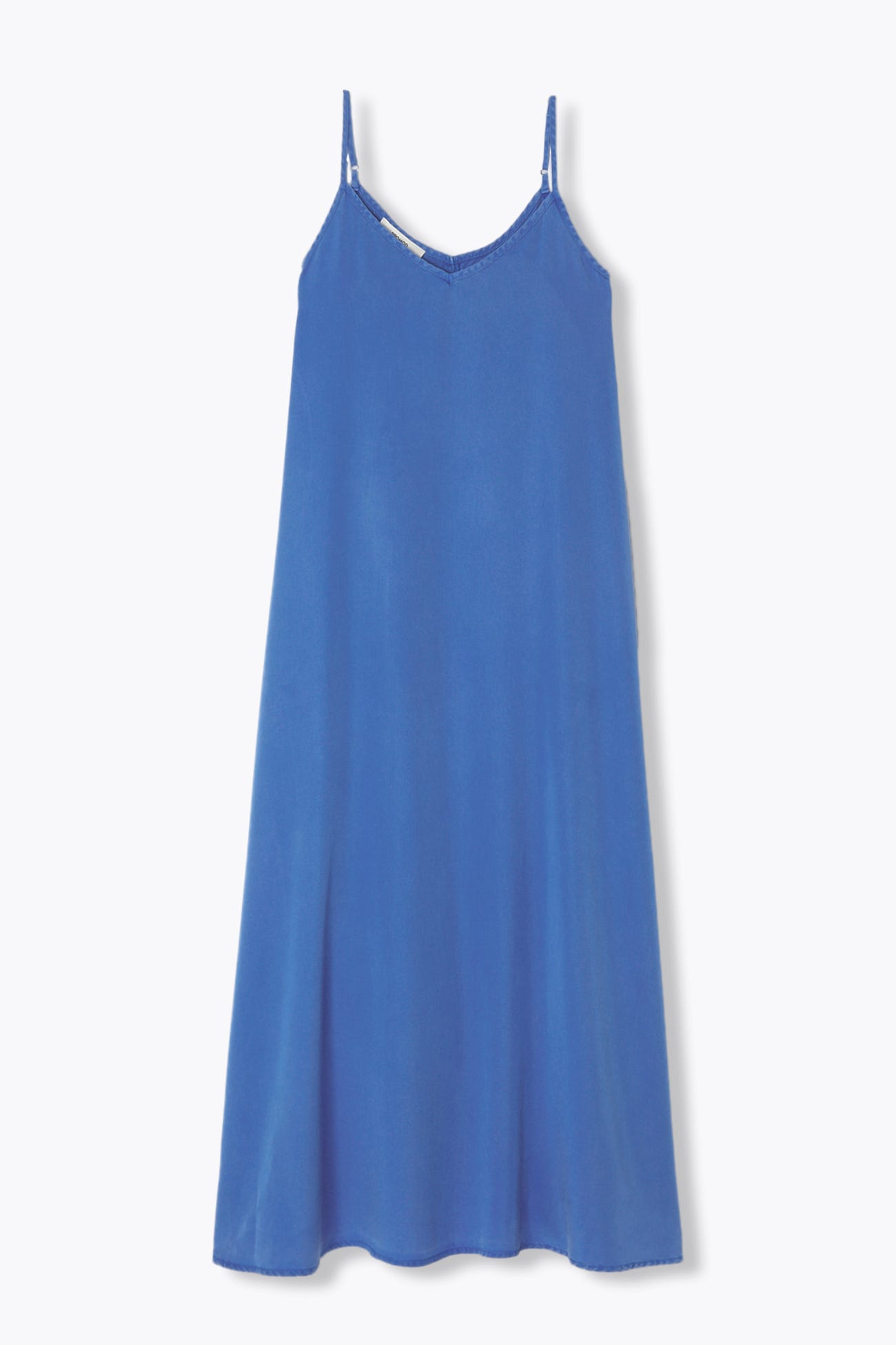 Robe longue unie en lyocell