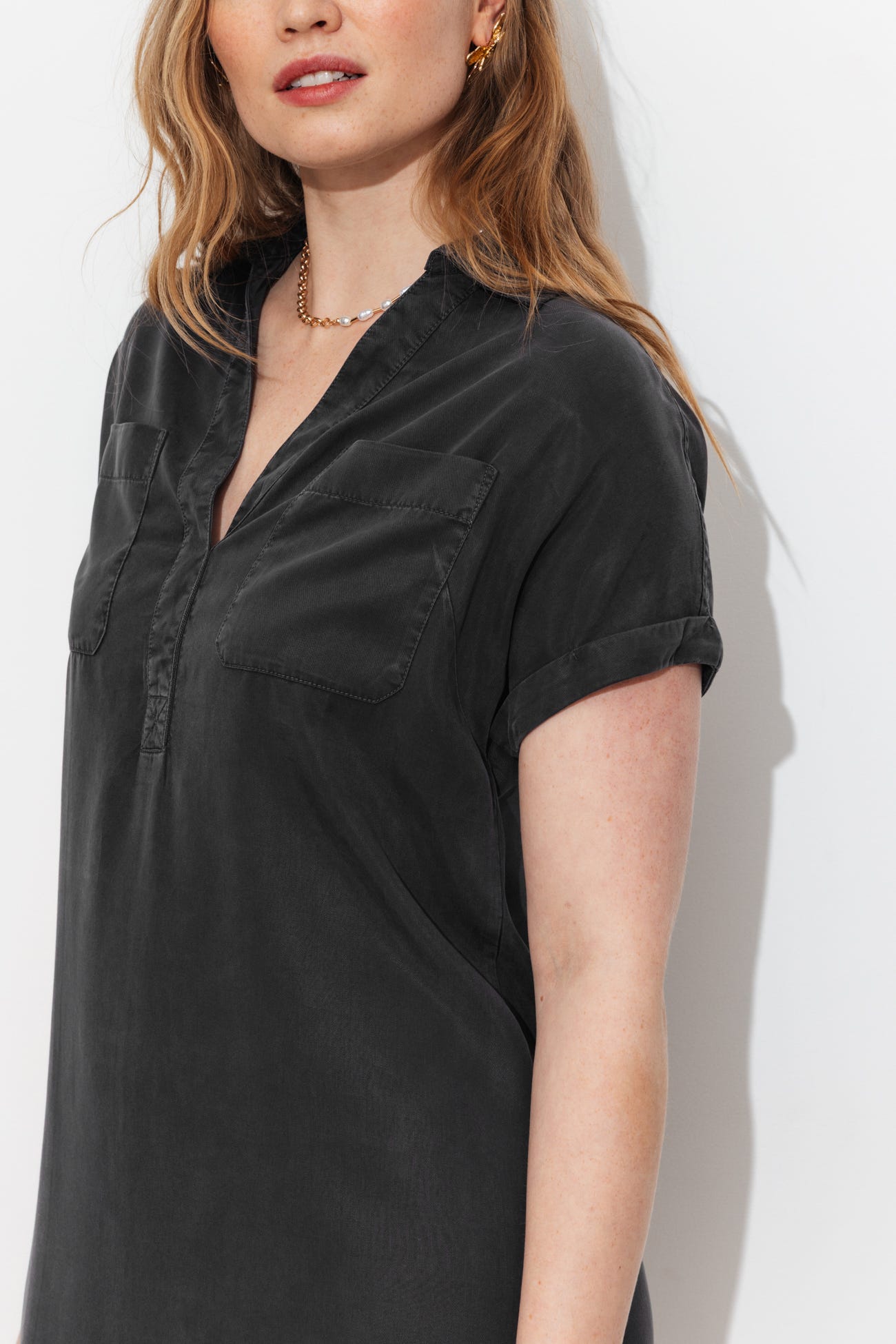 Robe-tunique en lyocell