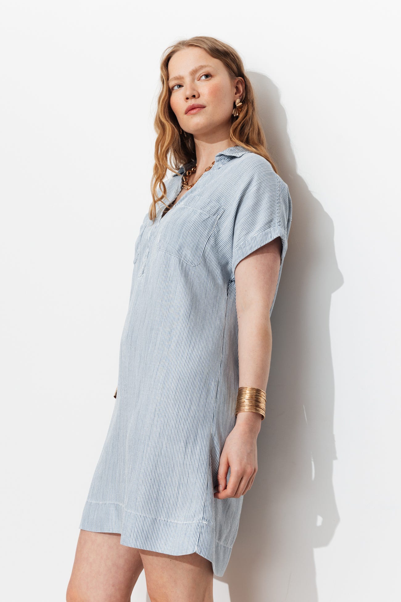 Robe-tunique rayée Femme