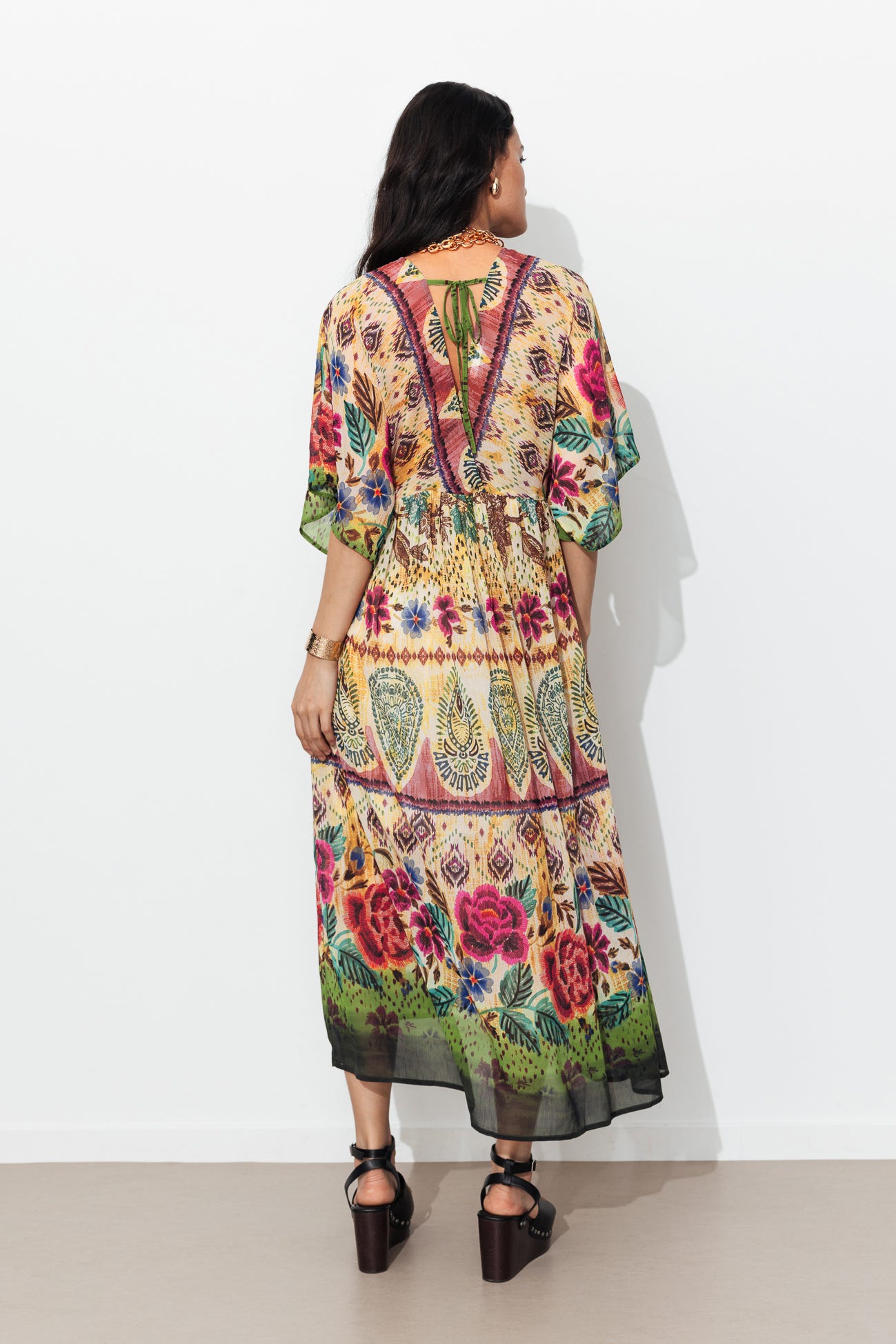 Robe longue imprimée Femme