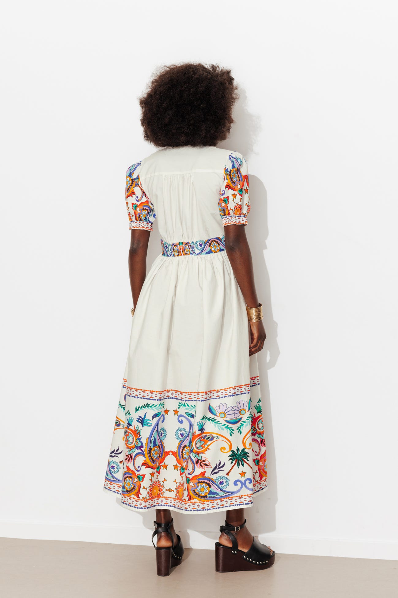 Folky patterned dress