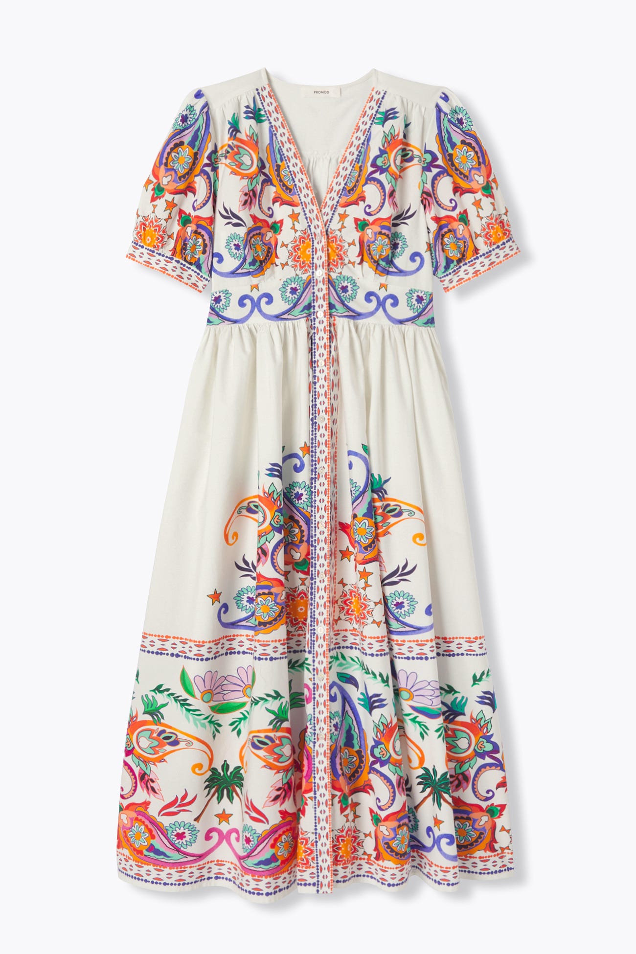 Folky patterned dress