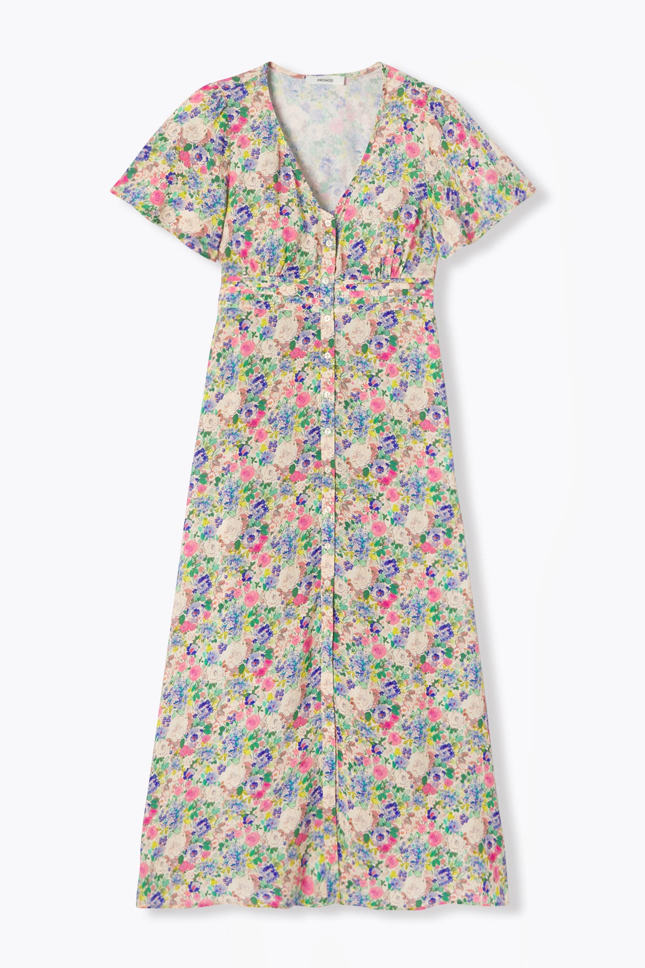 Vestido largo de flores