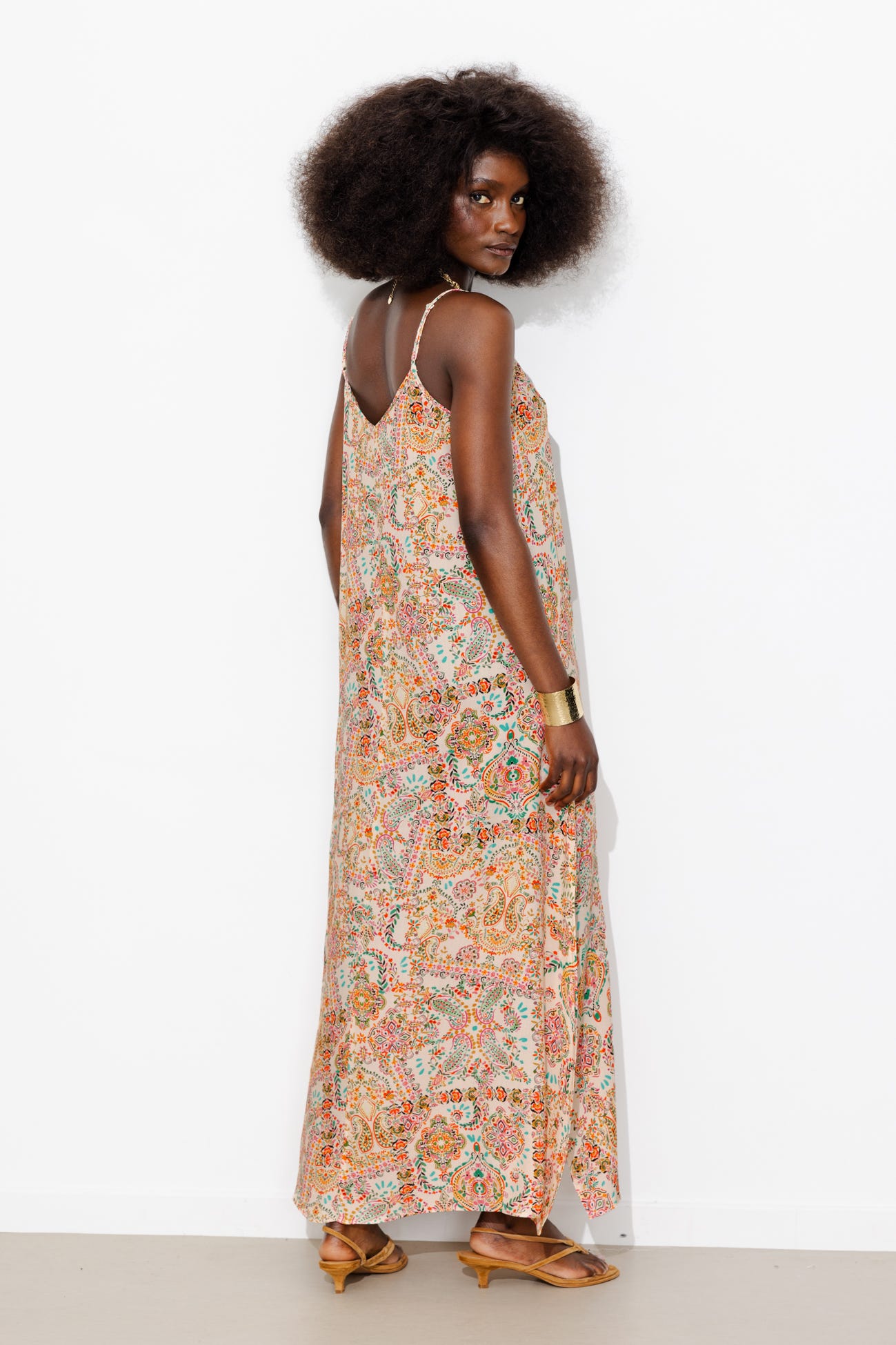 Robe longue à bretelles Femme