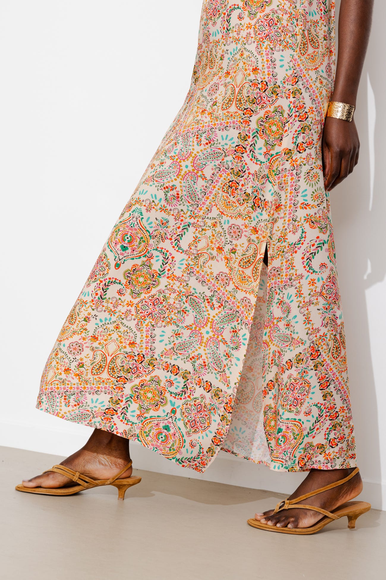 Robe longue à bretelles Femme