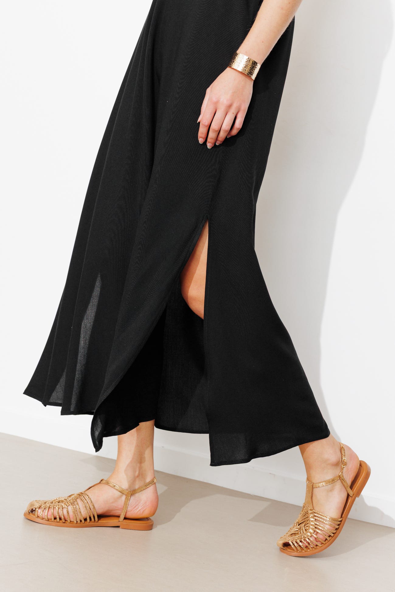 Robe longue à bretelles Femme