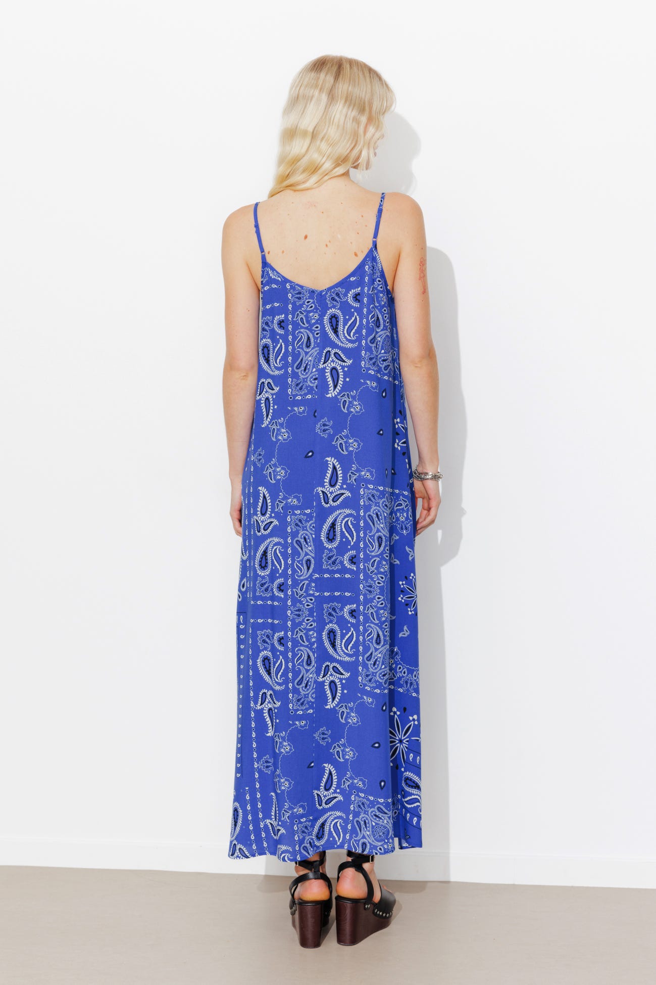 Robe longue motif bandana