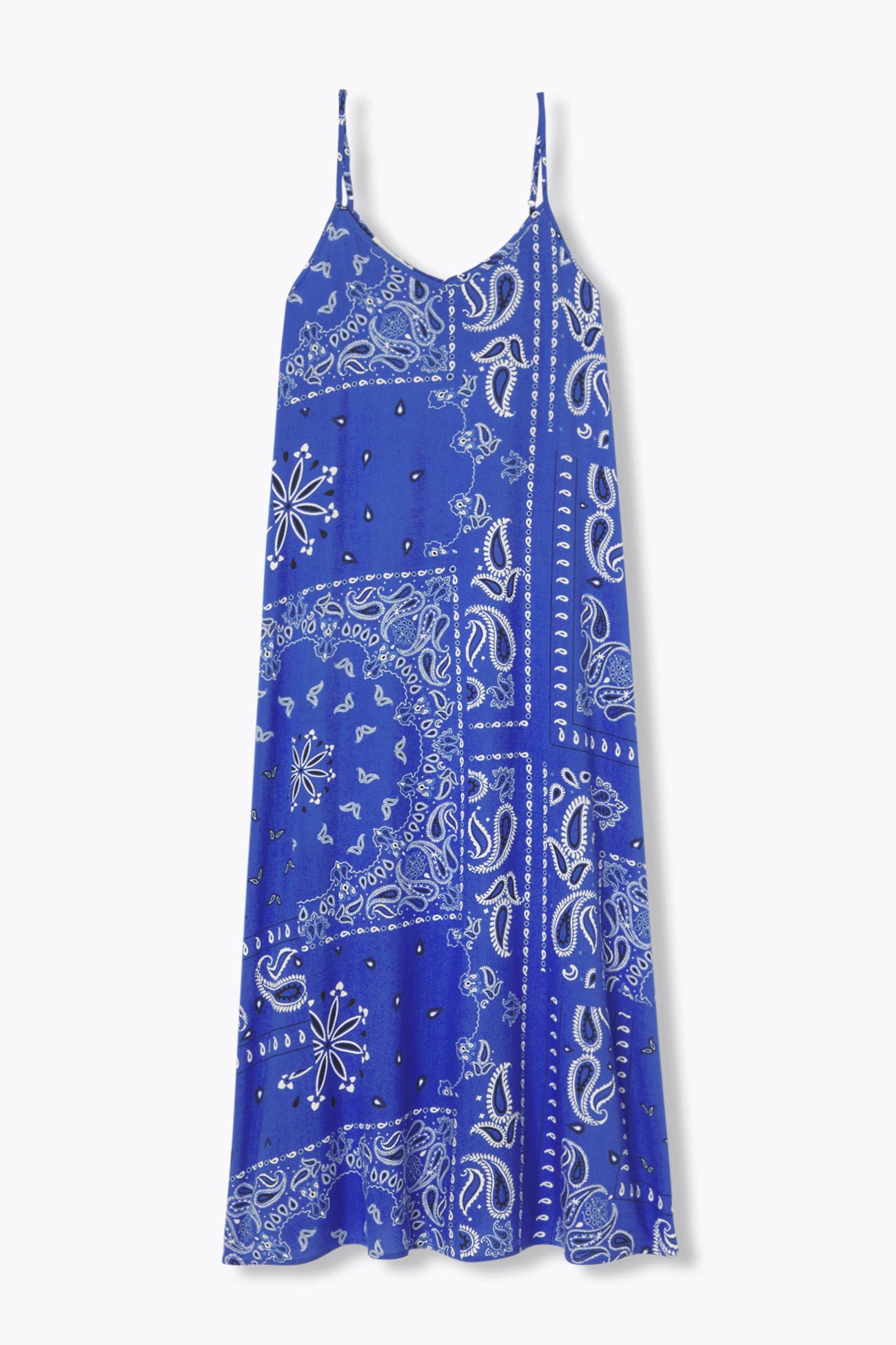 Robe longue motif bandana