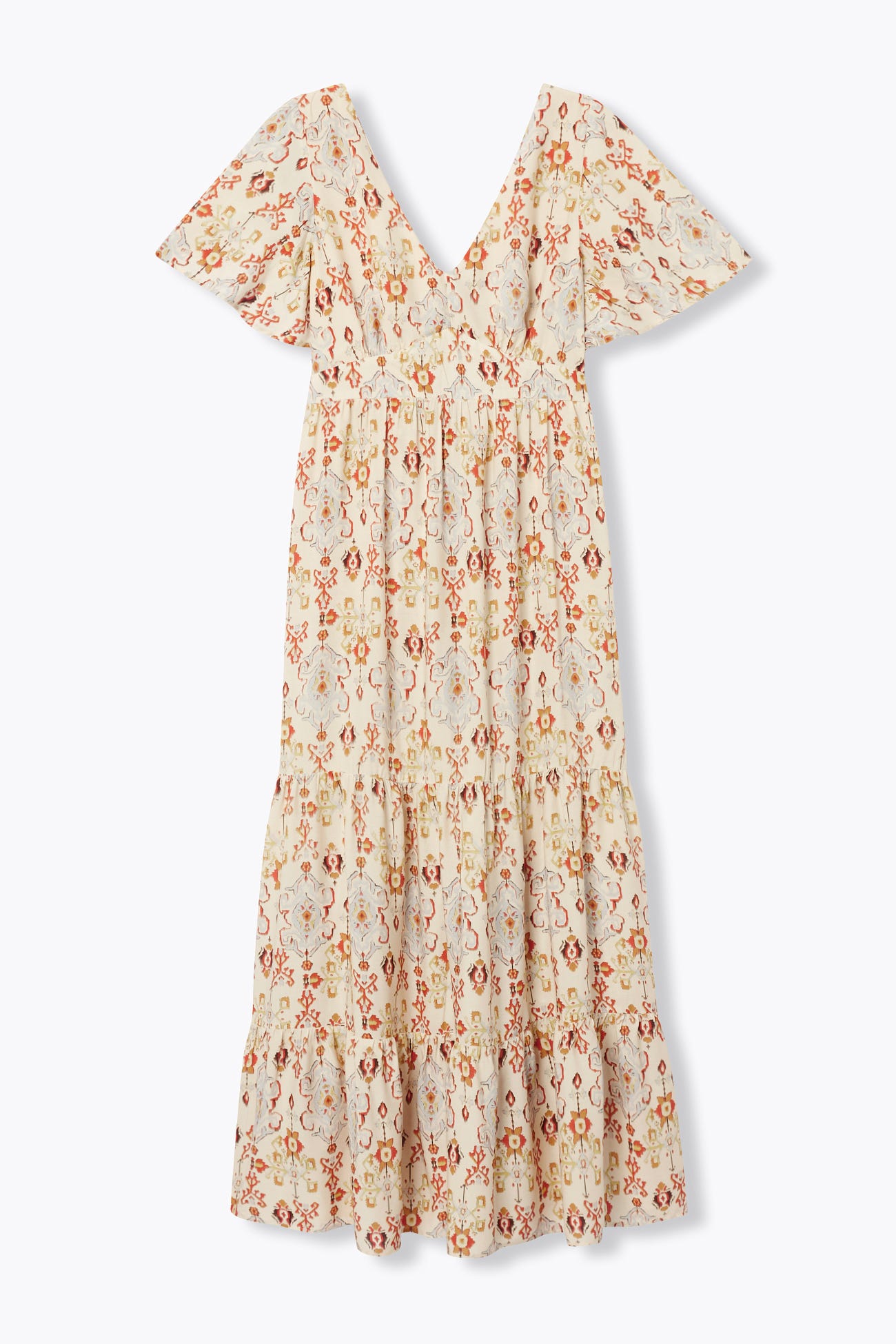 Robe imprimée décolleté dos