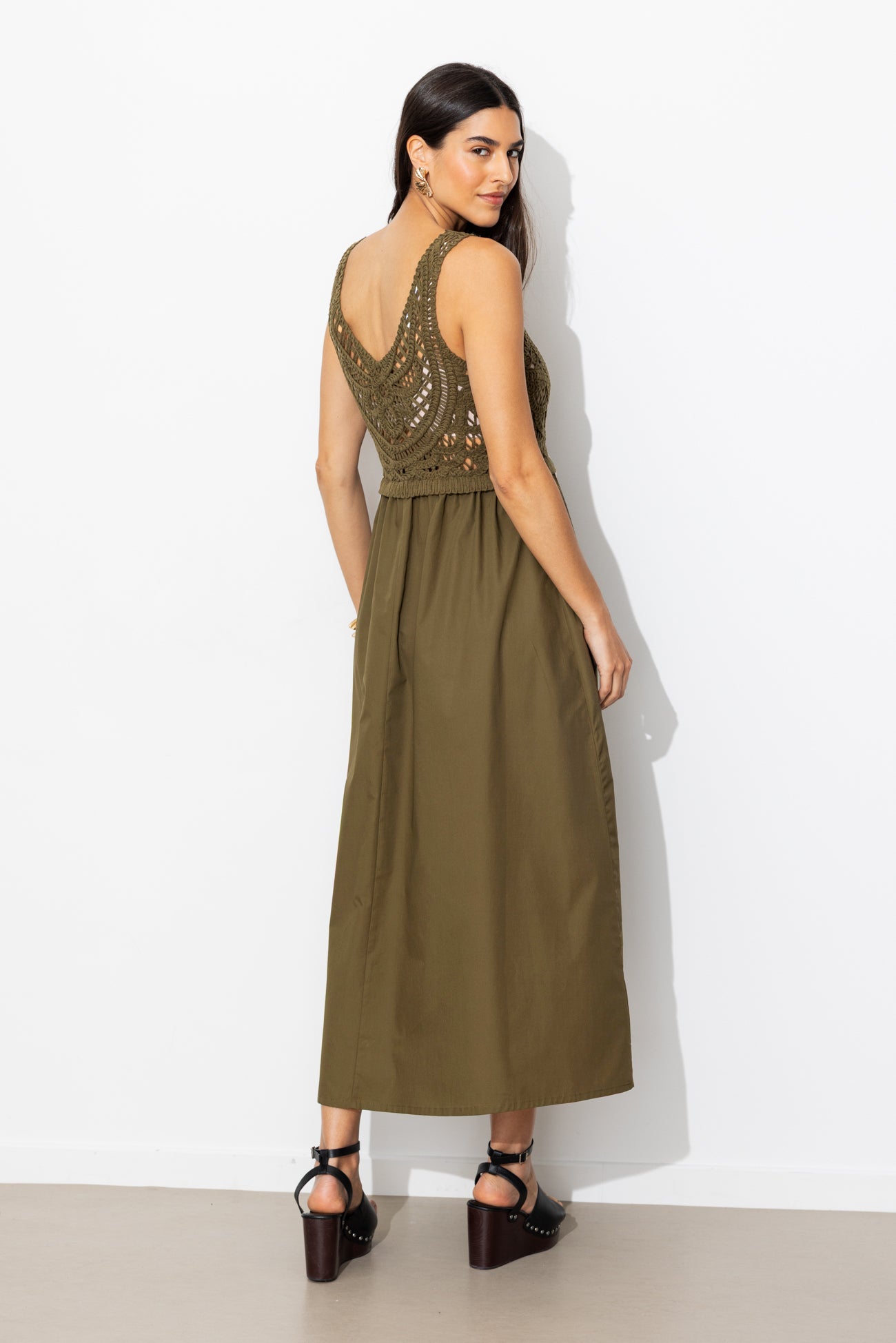 2 in 1 dress - Olive green 2 in 1 dress - Olive green
