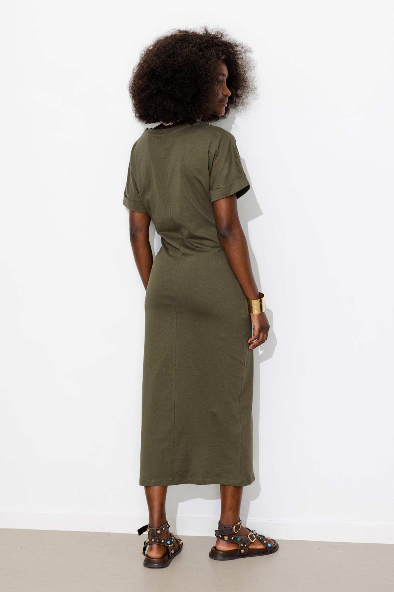 Robe tee-shirt unie Femme