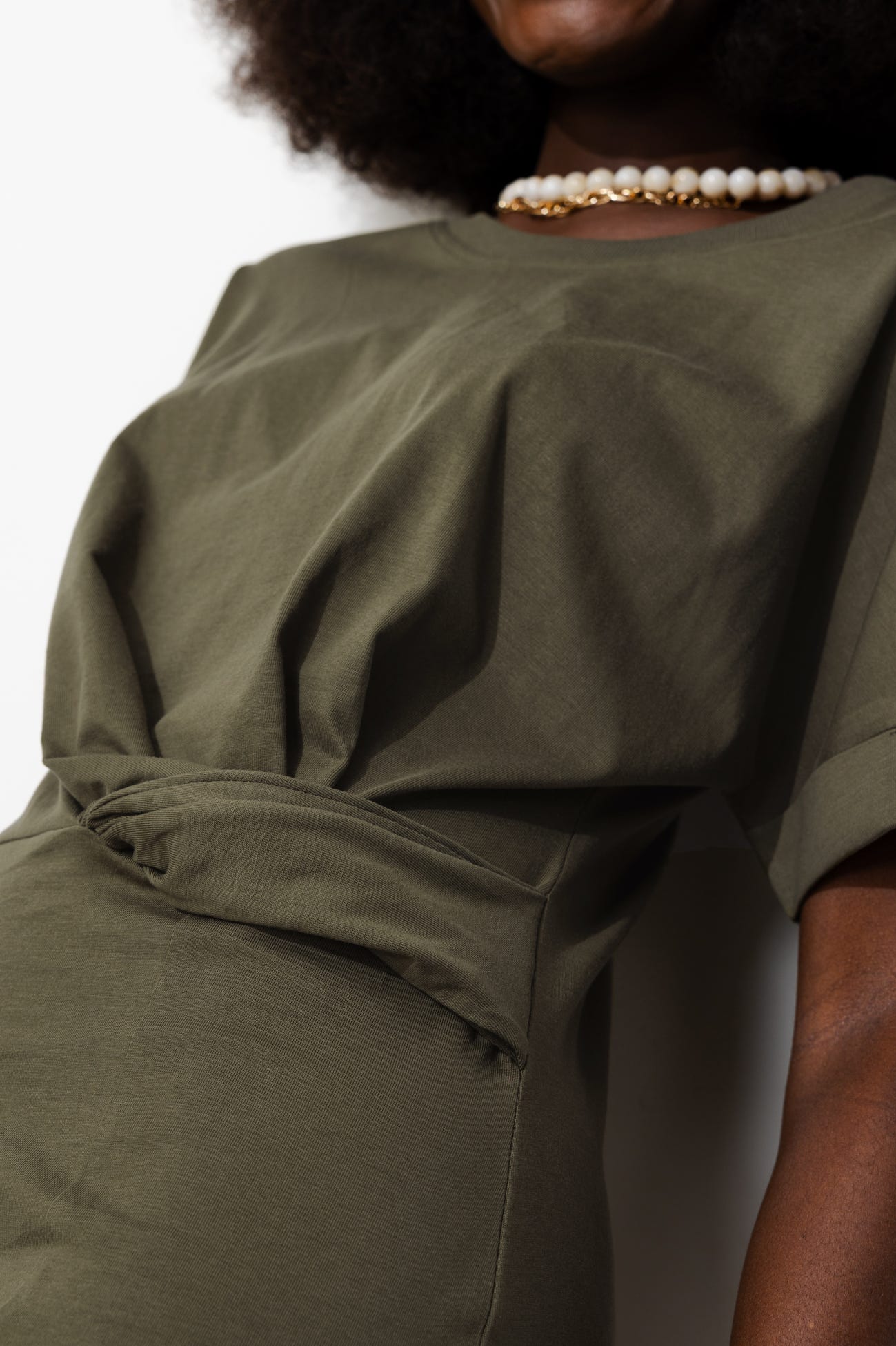 Robe tee-shirt unie Femme