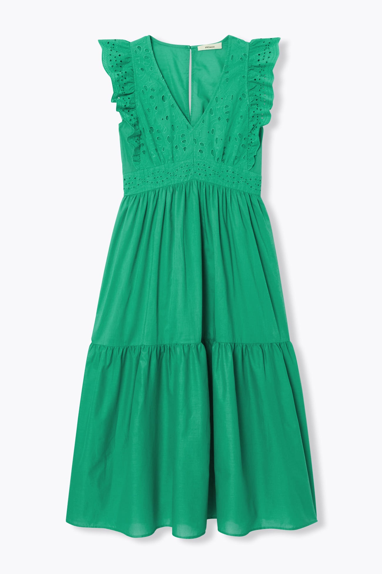 Robe longue broderie anglaise