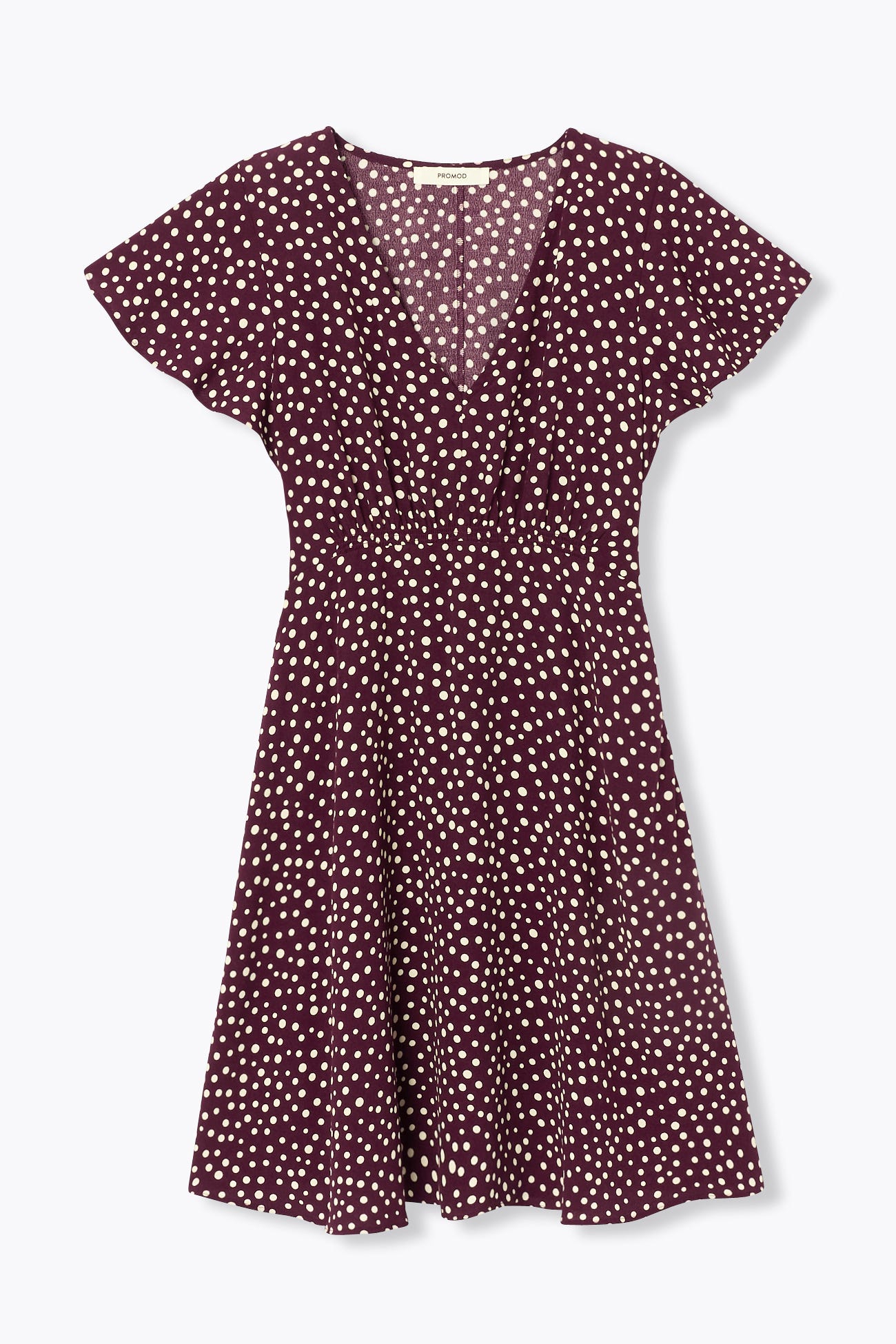 Robe courte à pois Femme