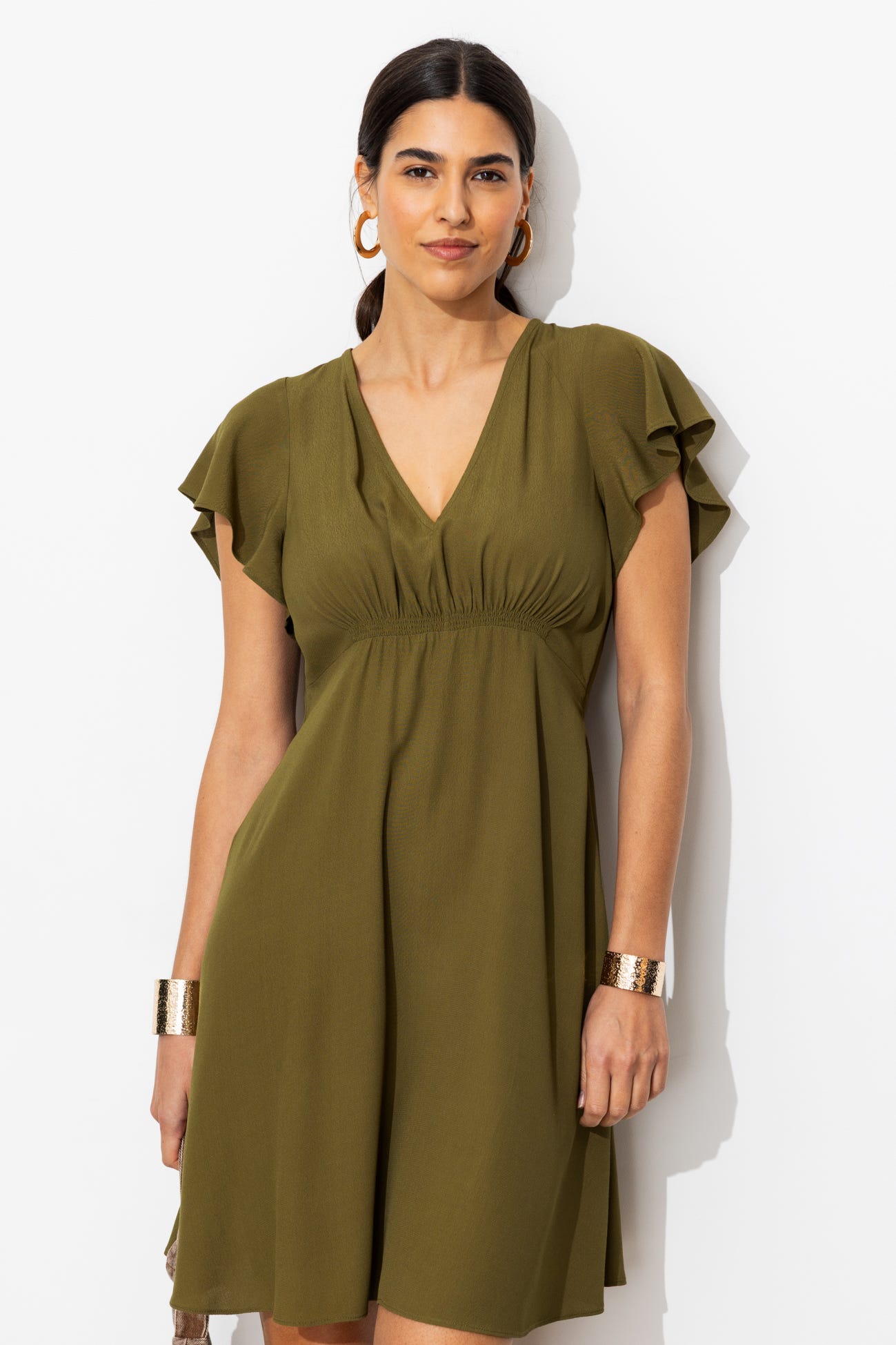 Robe courte et évasée Femme 