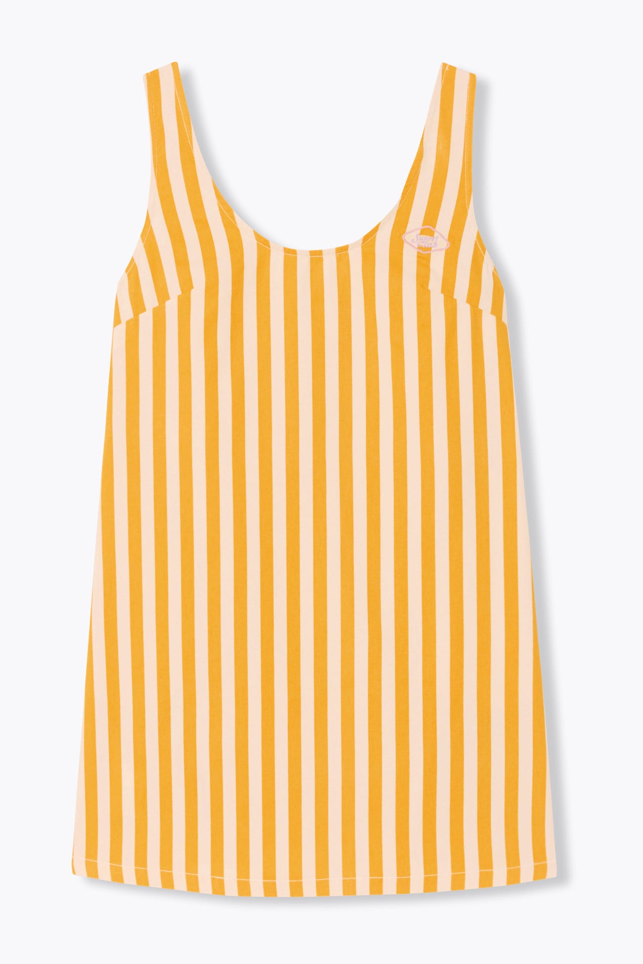 Robe courte à rayures Femme