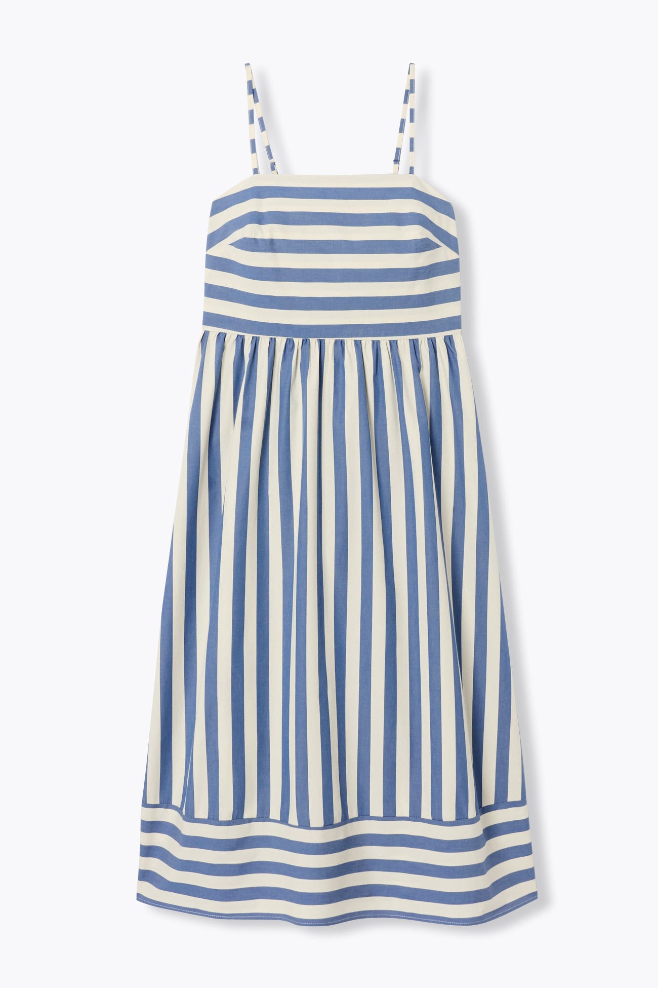 Striped midi dress