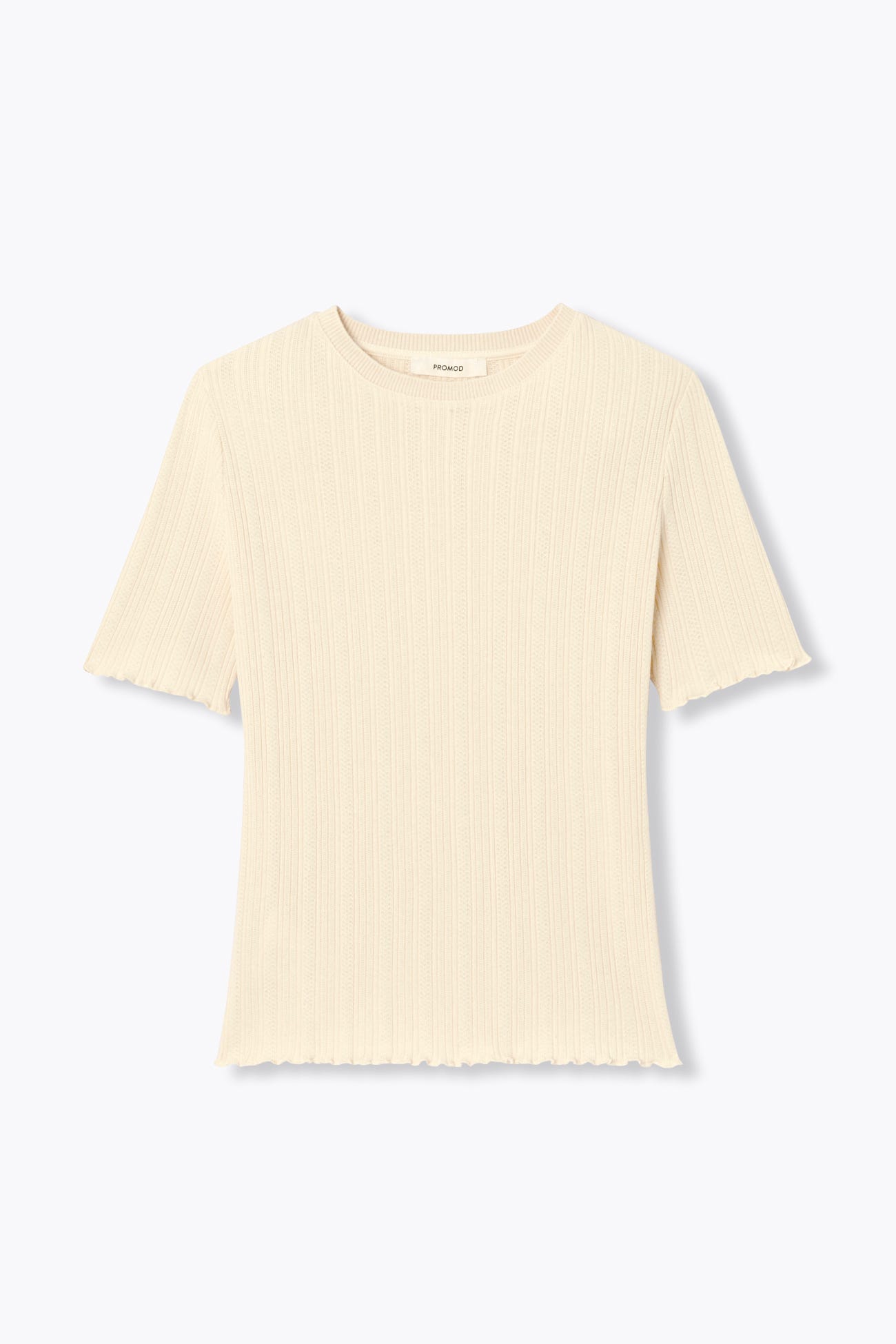 Camiseta acanalada calada