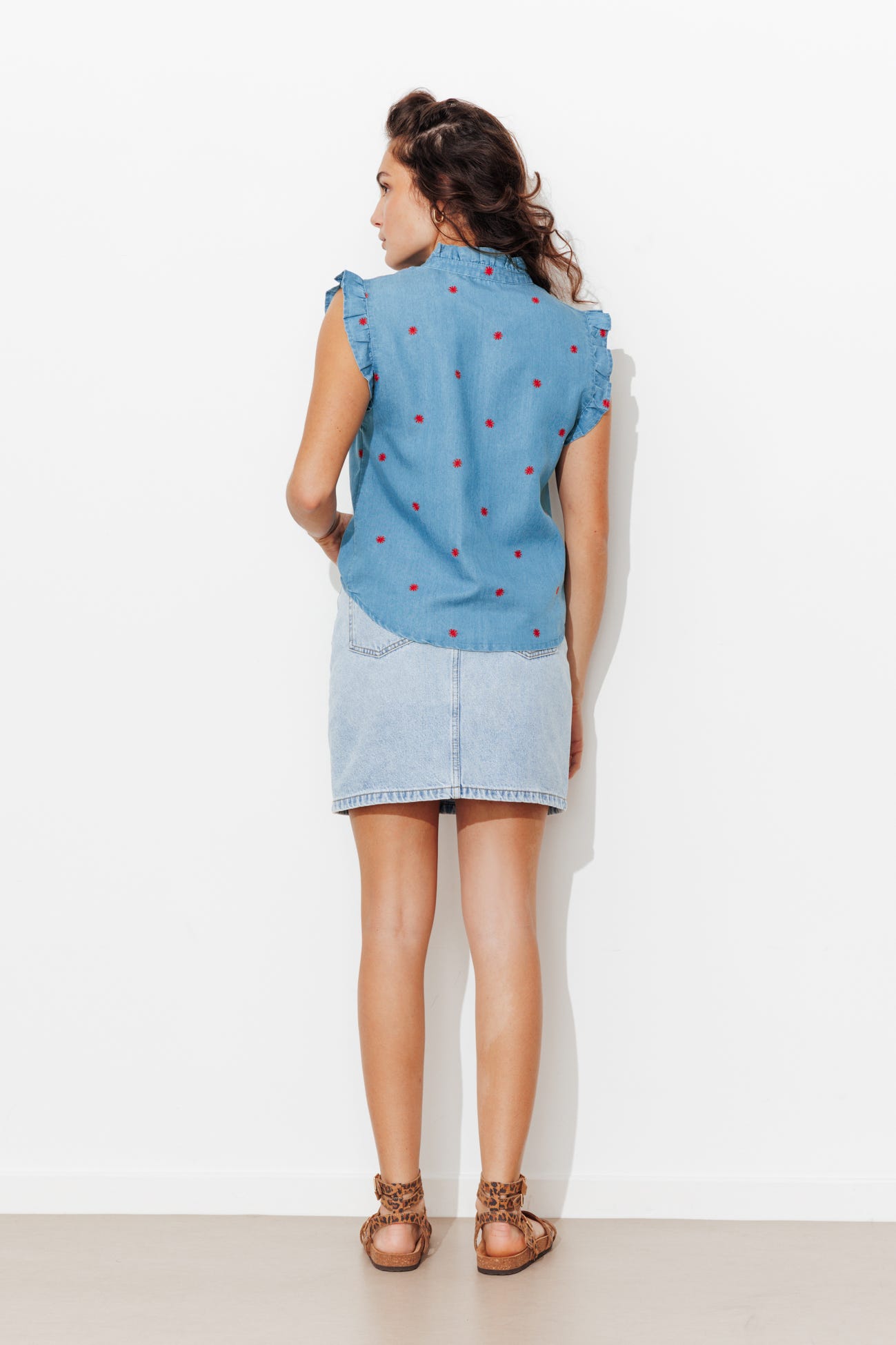 Blouse brodée Femme