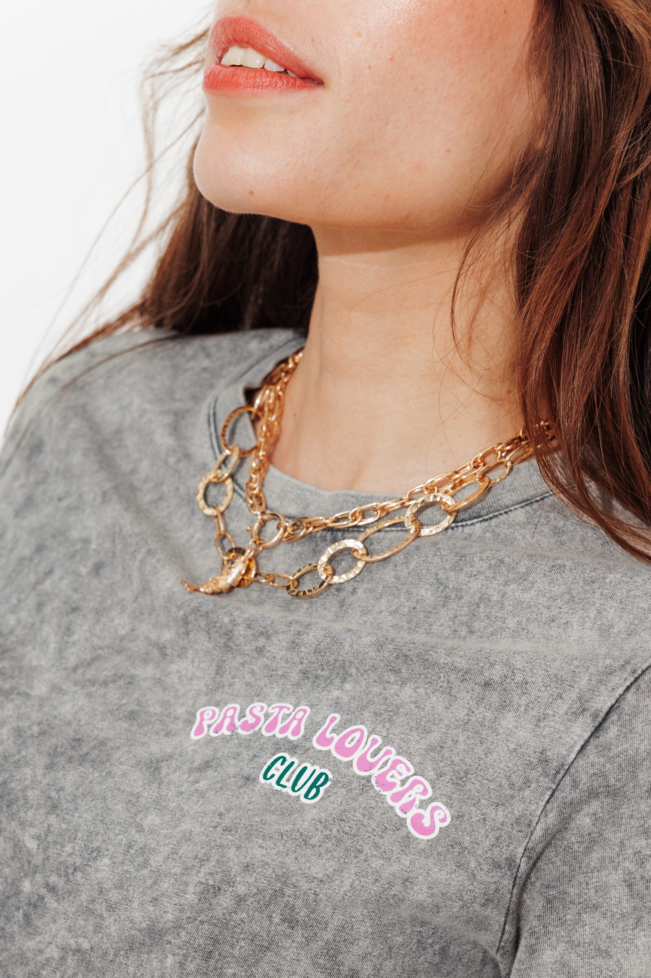 T-shirt à message pasta Femme