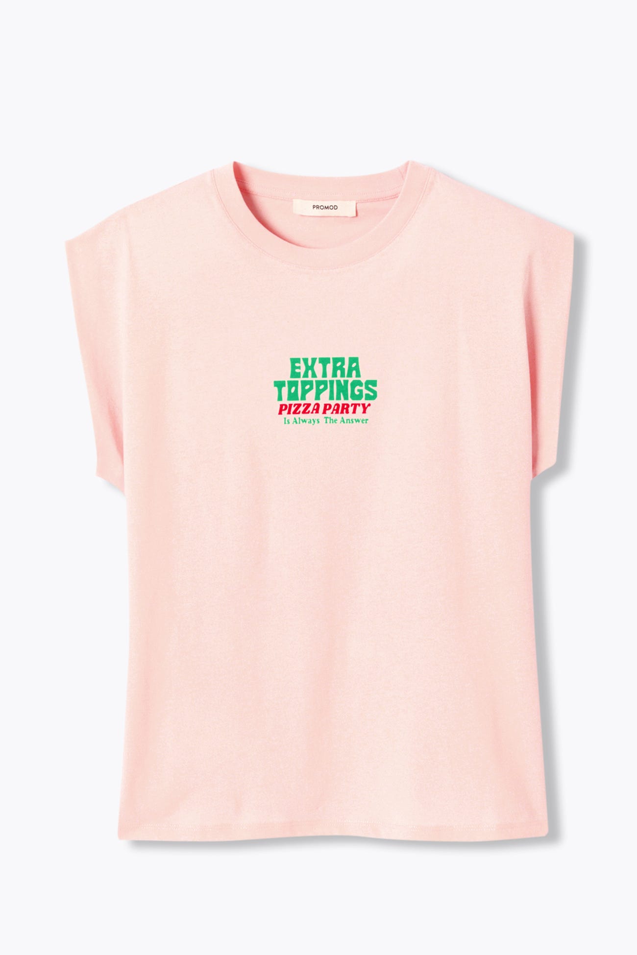 T-shirt con slogan pizza party