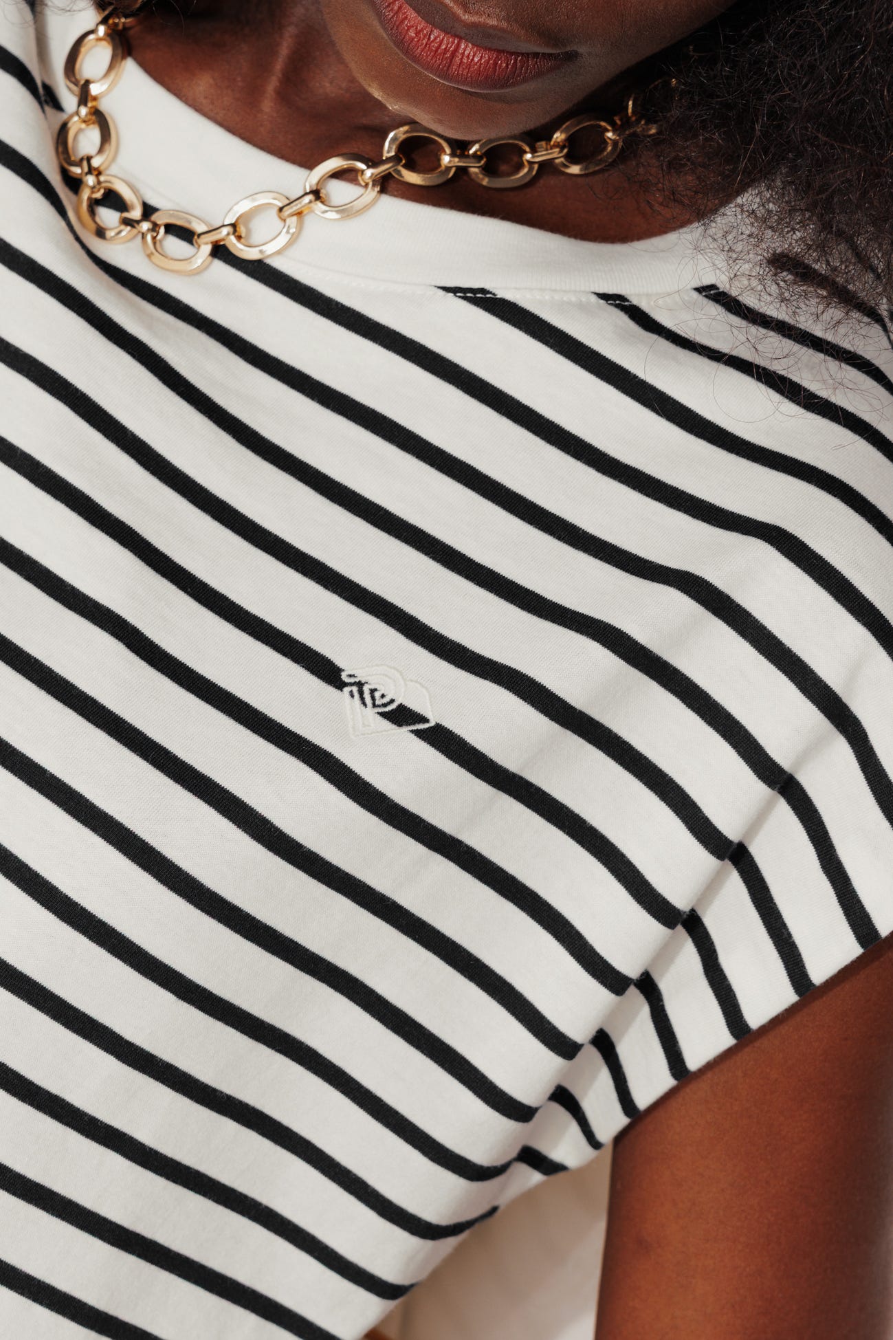 T-shirt rayé marinière Femme