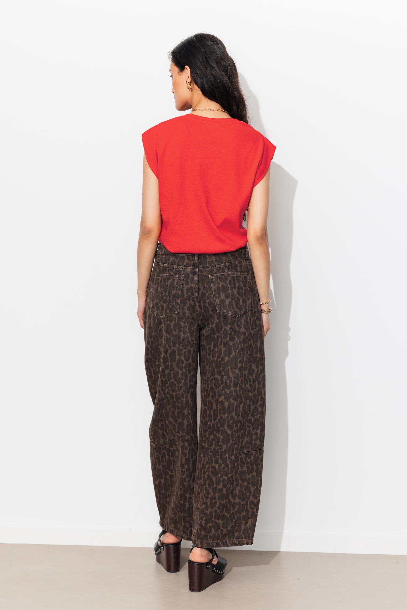 T-shirt broderie coeur Femme